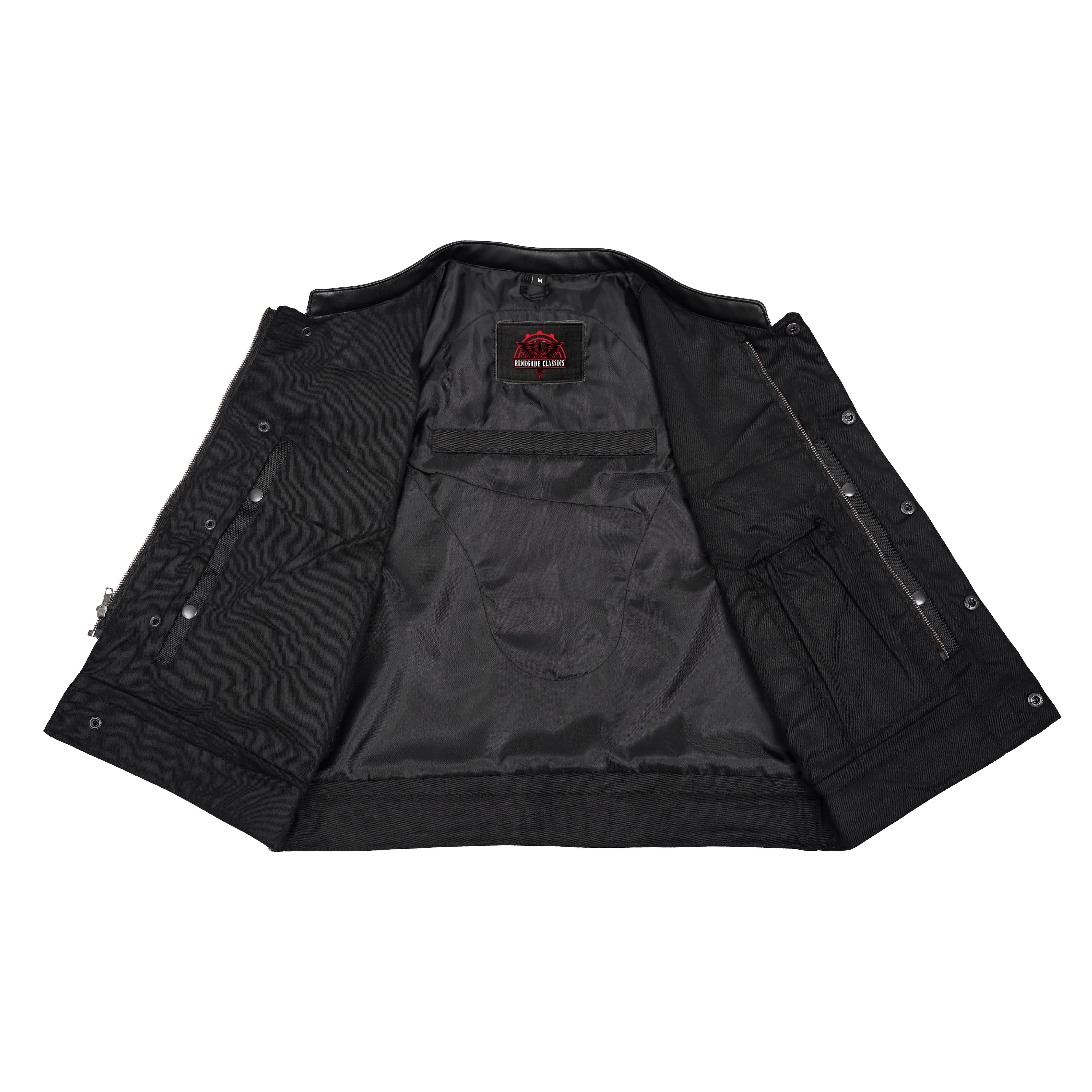 Grimedge Mens Textile Motorcycle Vest