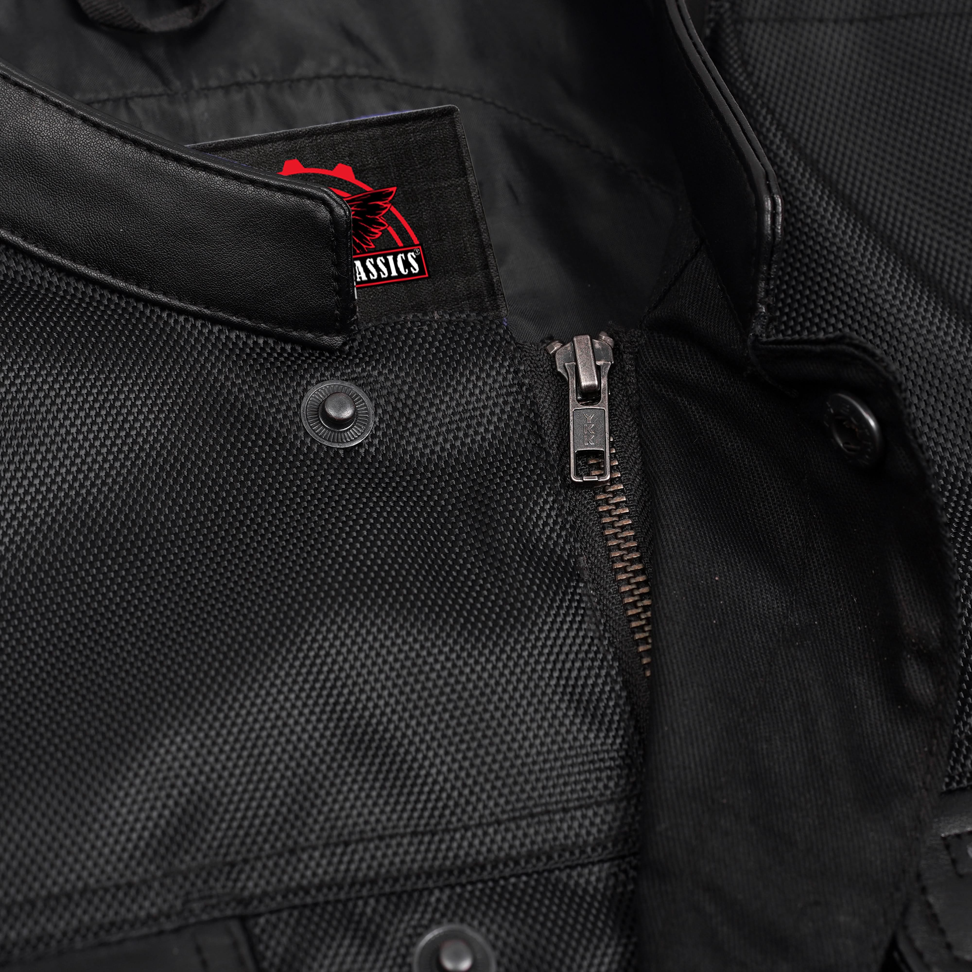 Grimedge Mens Textile Motorcycle Vest