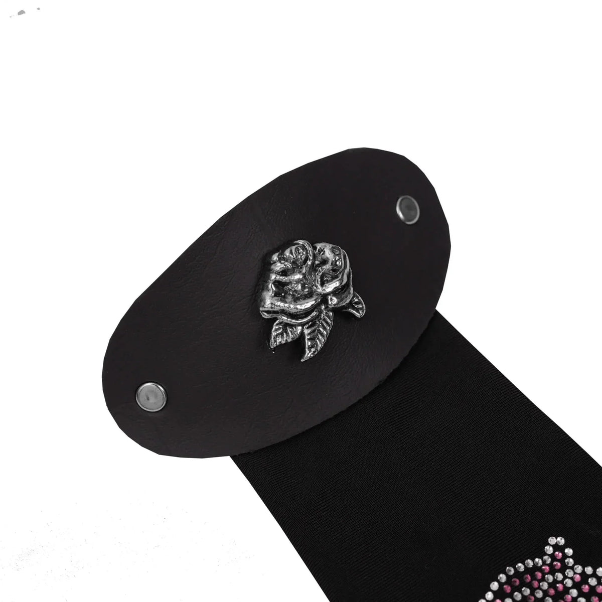 HRT-505 Sorelle Women's 10-Inch Rhinestone Rose Hair Tube