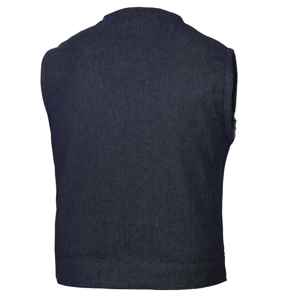 Hardline Mens Denim Motorcycle Vest