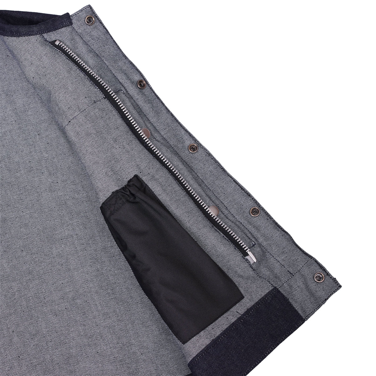 Hardline Mens Denim Motorcycle Vest