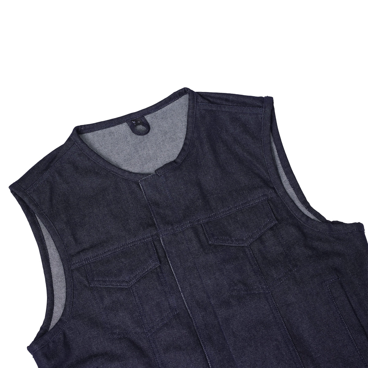 Hardline Mens Denim Motorcycle Vest