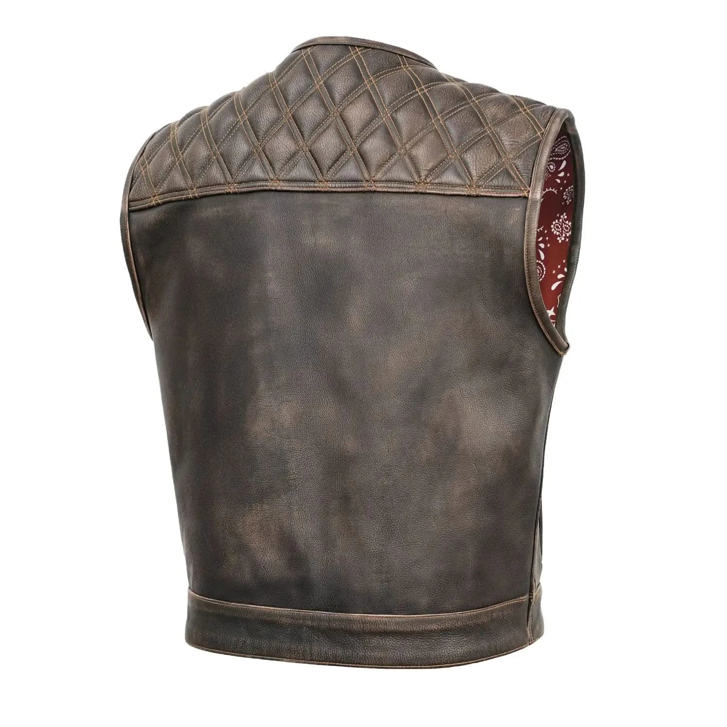 Liberty Knight™ - Lowcut Blaze Lowside Men's Leather Vest