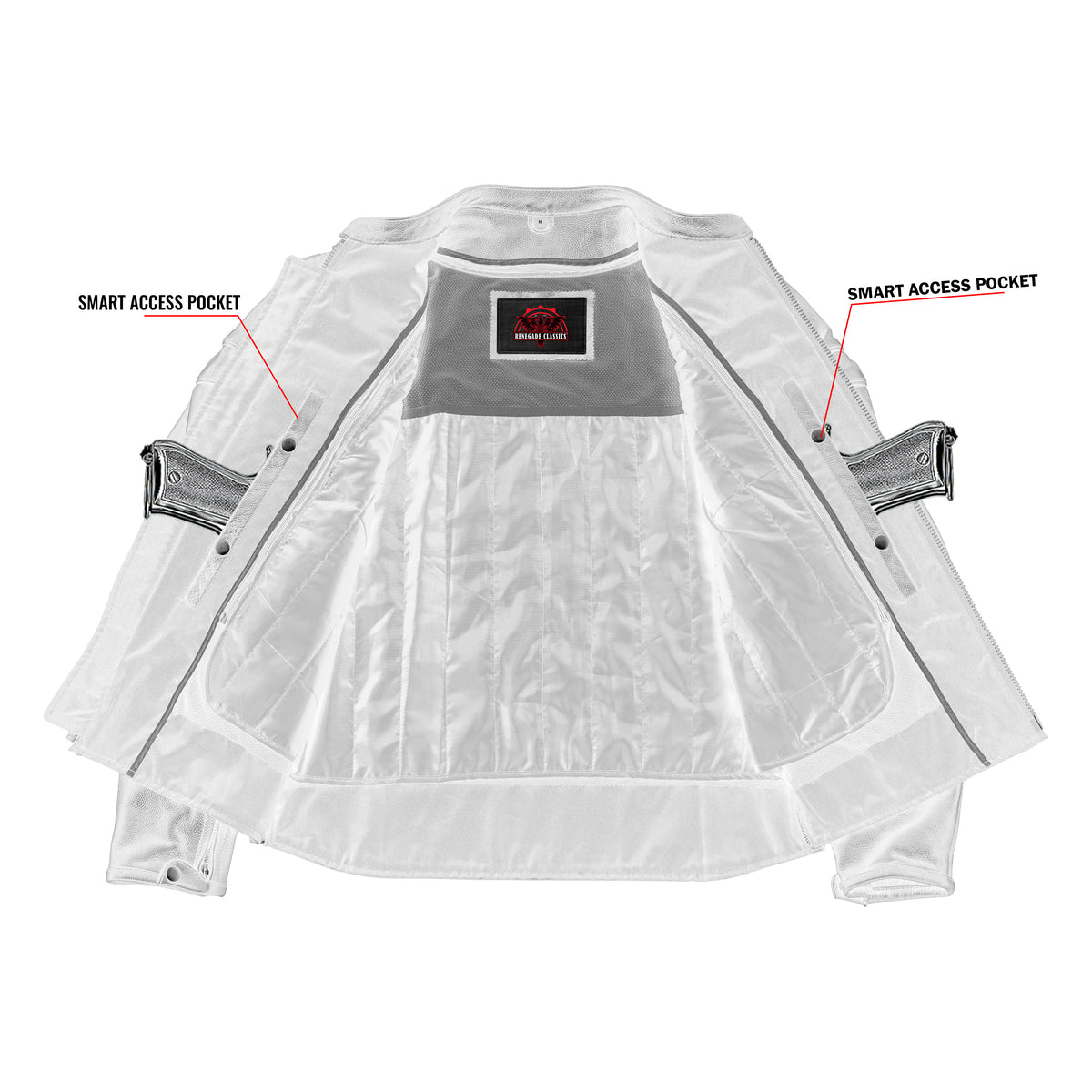 Havoc™ Men's Leather Motorcycle Jacket