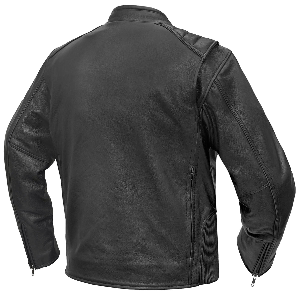 HellBorn Men’s Leather Motorcycle Jacket