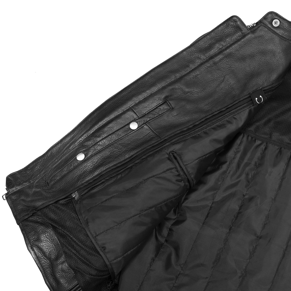 HellBorn Men’s Leather Motorcycle Jacket