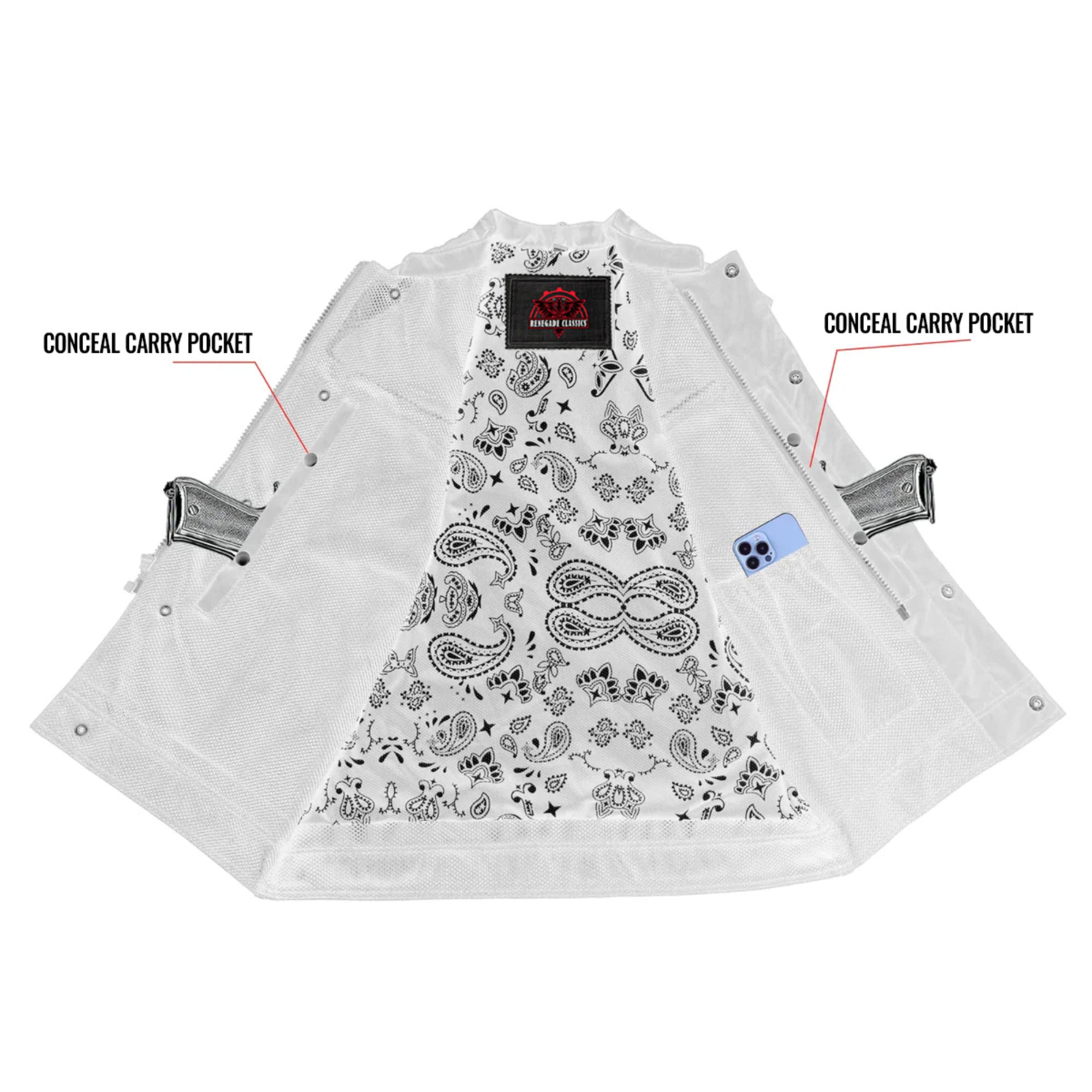 Vapor Shield Mens Textile Motorcycle Vest