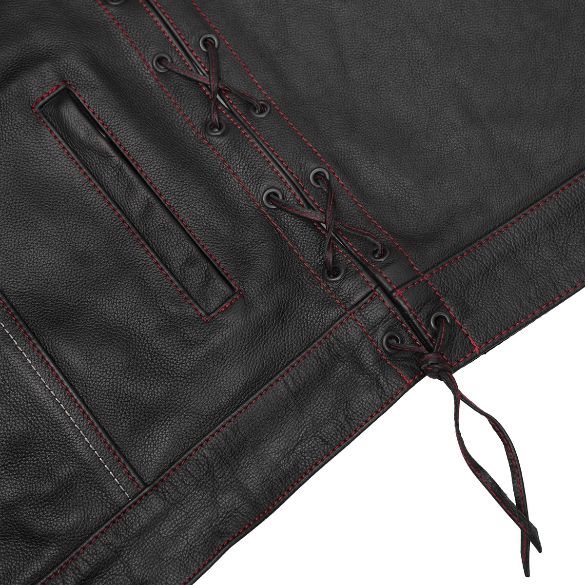 Highway Bound™ Mens Leather Motorcycle Vest