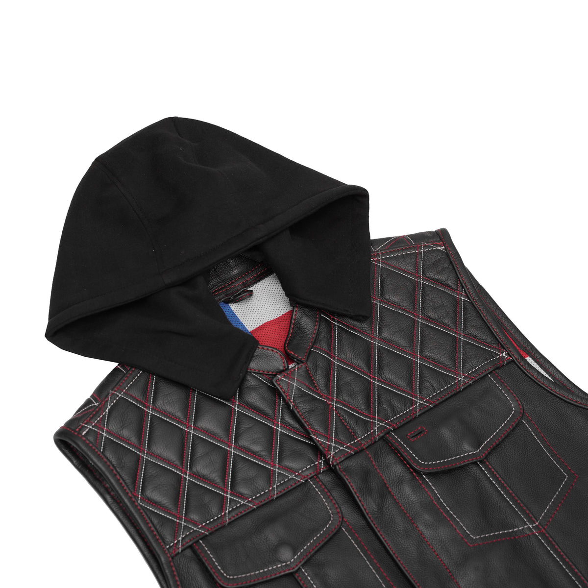 Highway Bound™ Mens Leather Motorcycle Vest