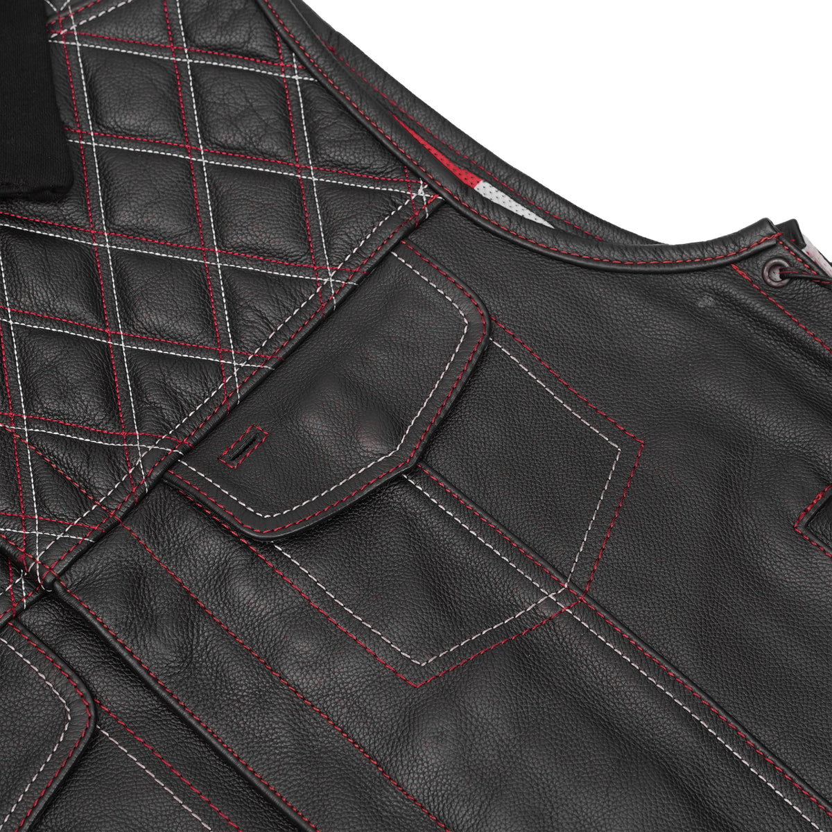 Highway Bound™ Mens Leather Motorcycle Vest