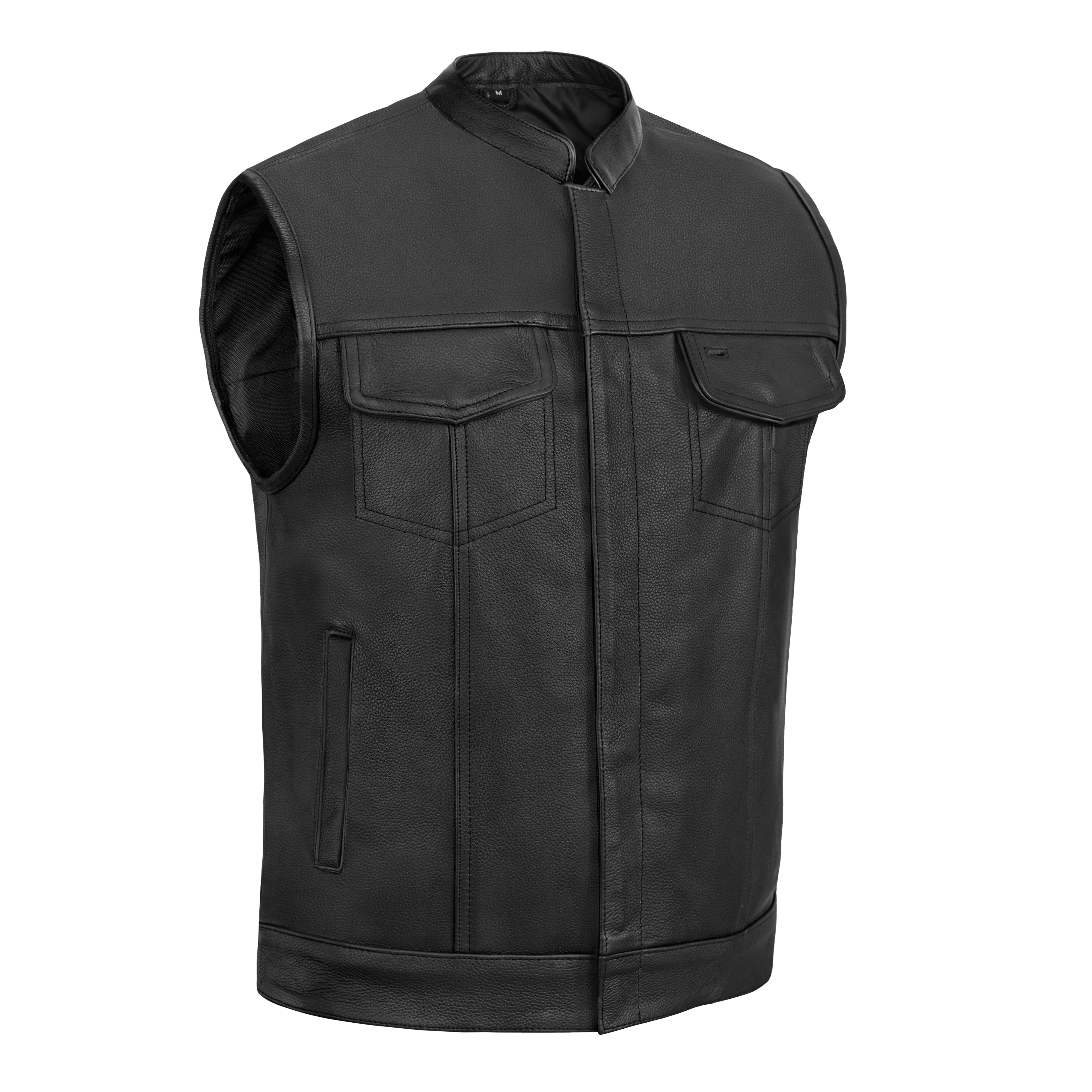 Highway Jack Mens Leather Motorcycle Vest