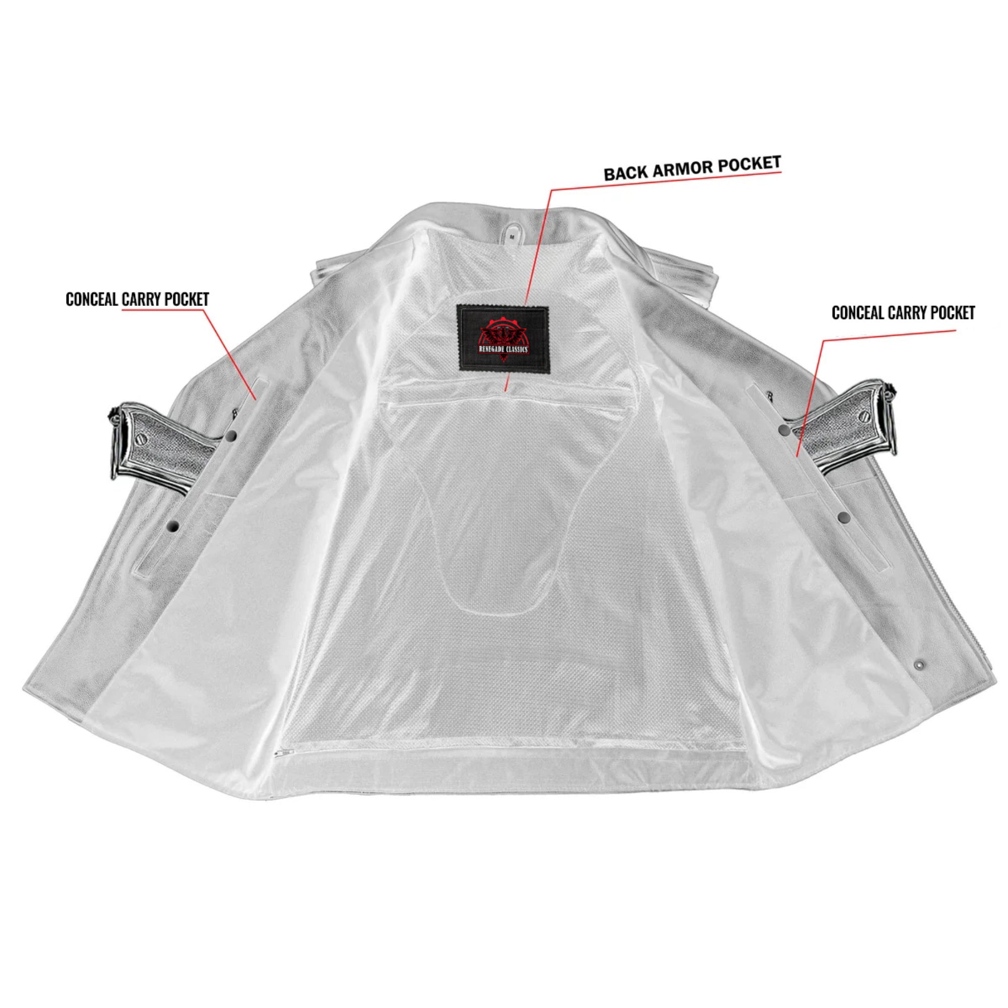 Cruze™ Mens Leather Motorcycle Vest