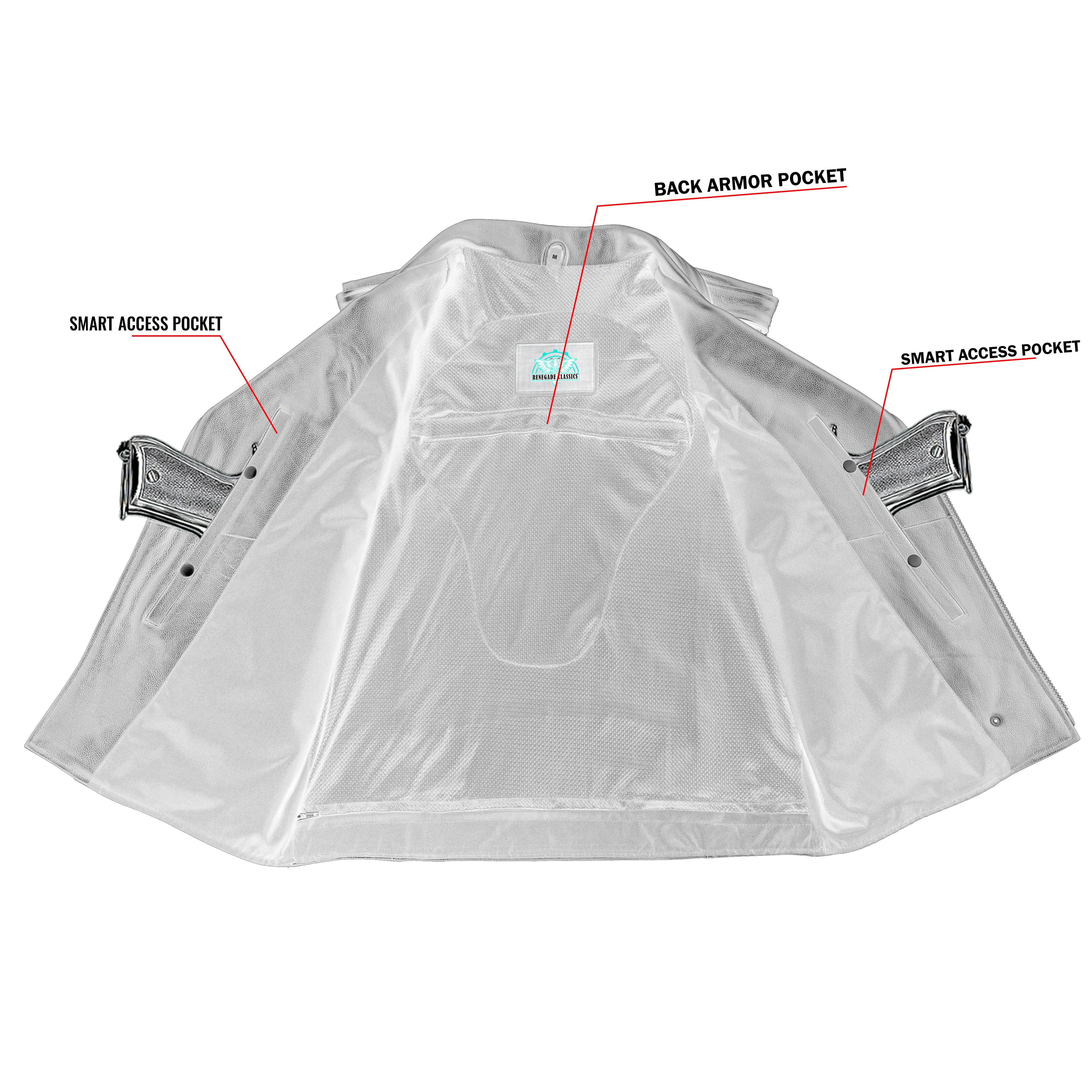 Cruze™ Mens Leather Motorcycle Vest