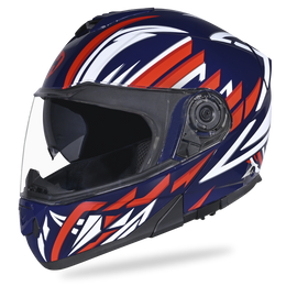 Daytona Glide Modular Motorcycle Helmet - DOT Approved, Bluetooth Ready, Dual Visor, Men/Women/Youth - W/ Liberty