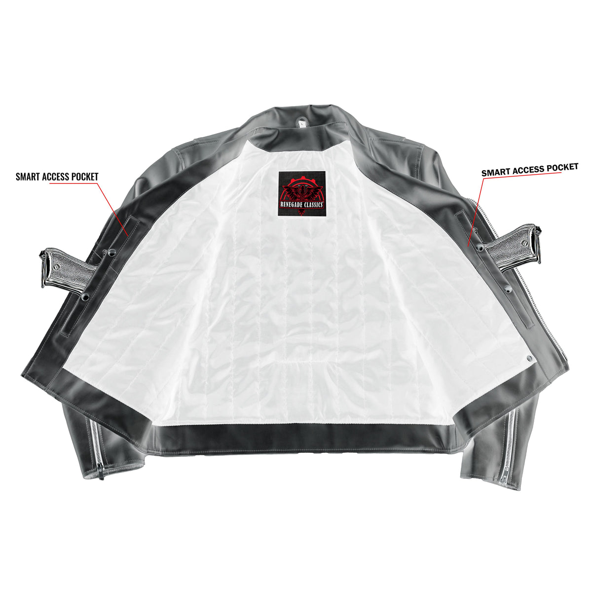 Iron Phantom™ Men's Faux Leather Motorcycle Jacket