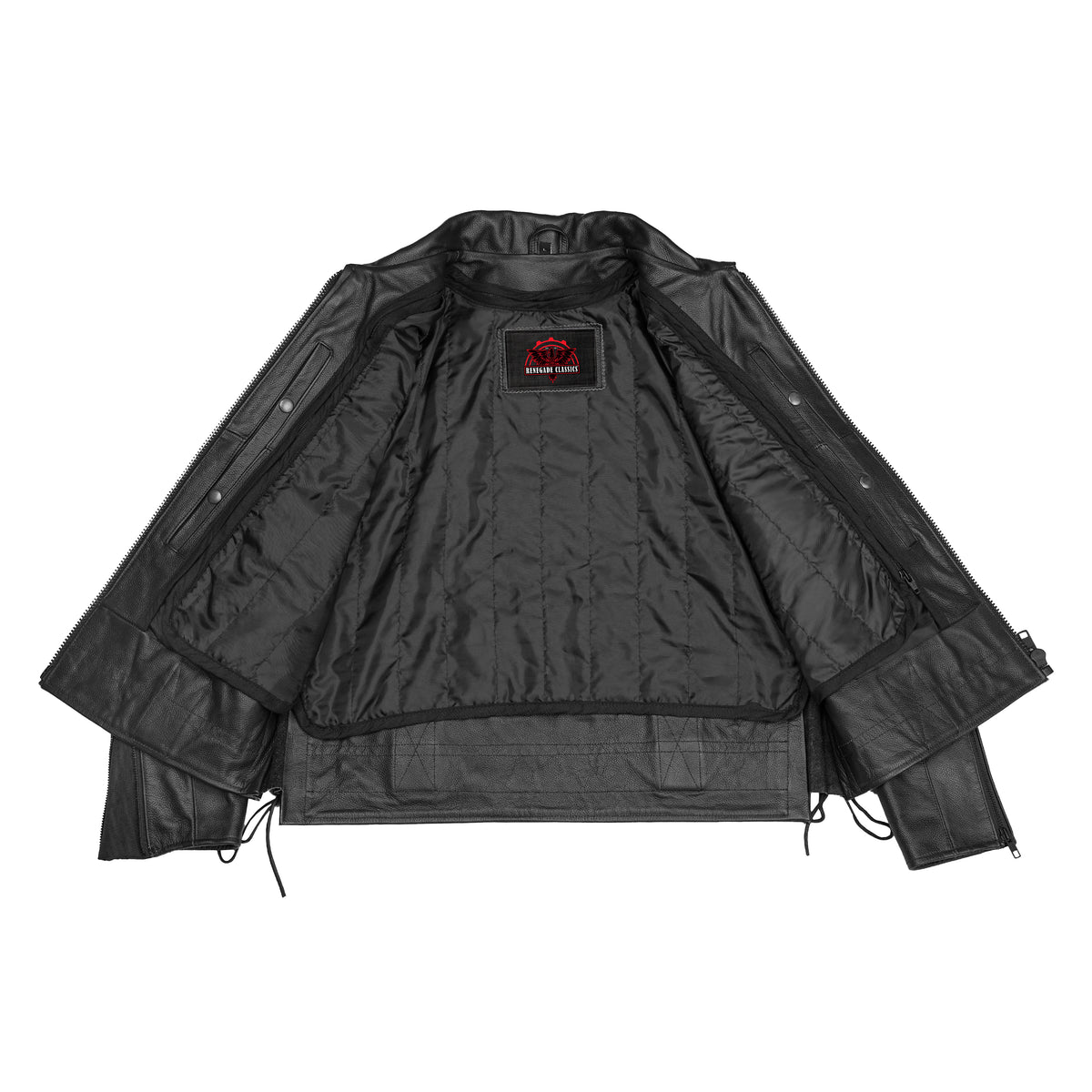 Iron Warrior™ Men’s Leather Motorcycle Jacket