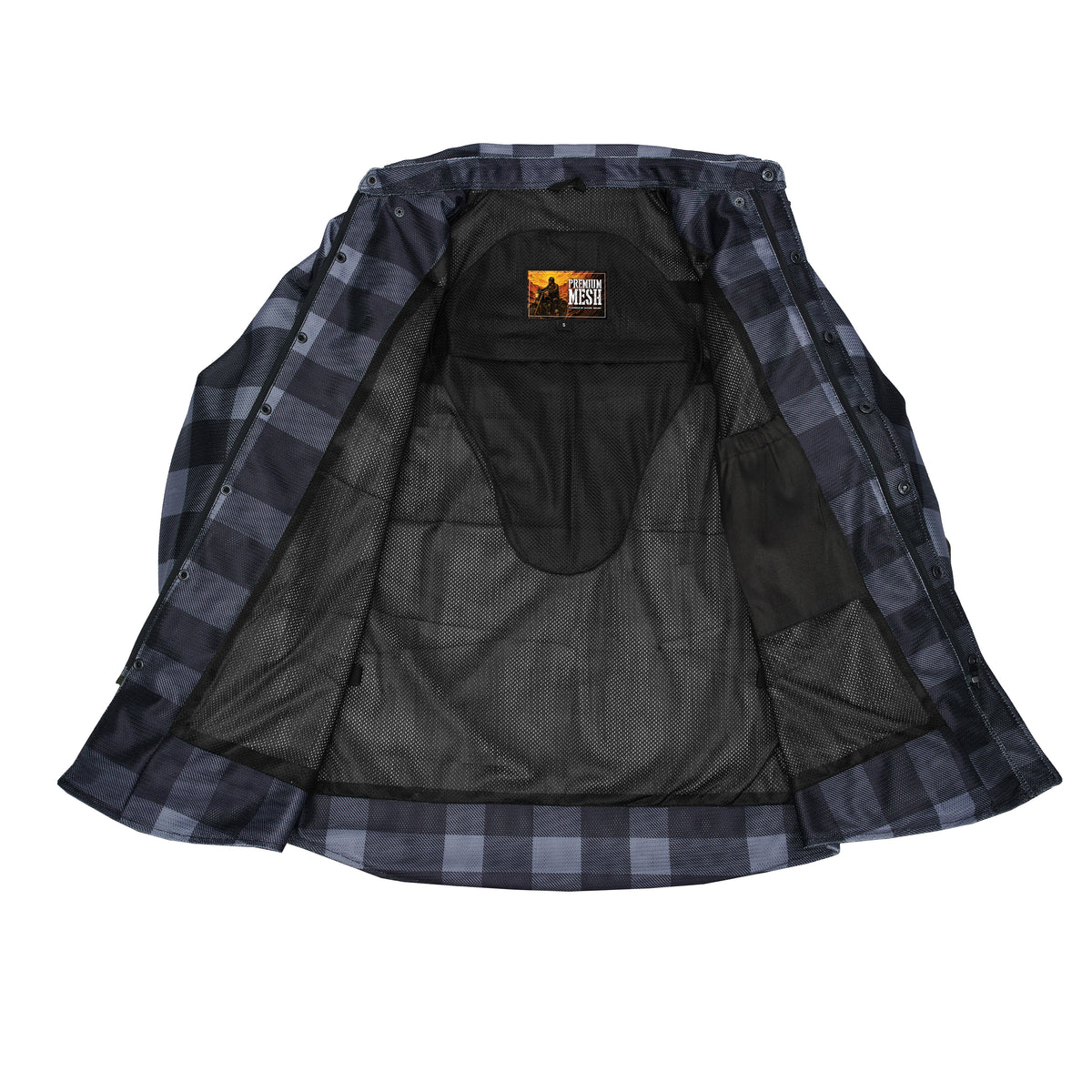 Jalisco Men’s Mesh Flannel Riding Shirt