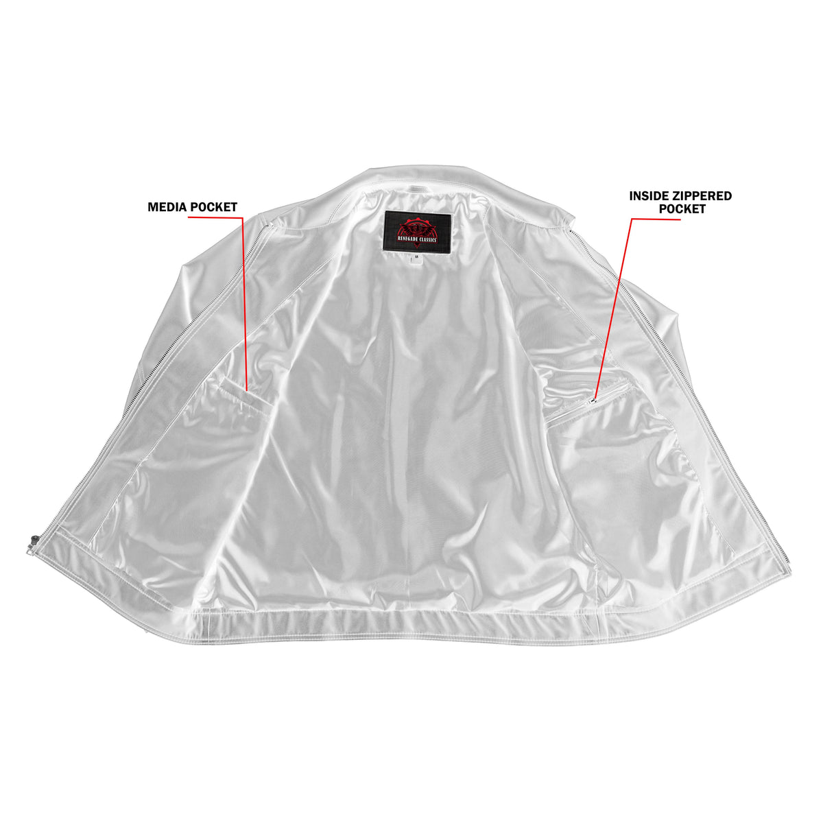 Jet Pace Men’s Faux Leather Motorcycle Jacket