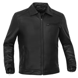 Jet Pace Men’s Faux Leather Motorcycle Jacket