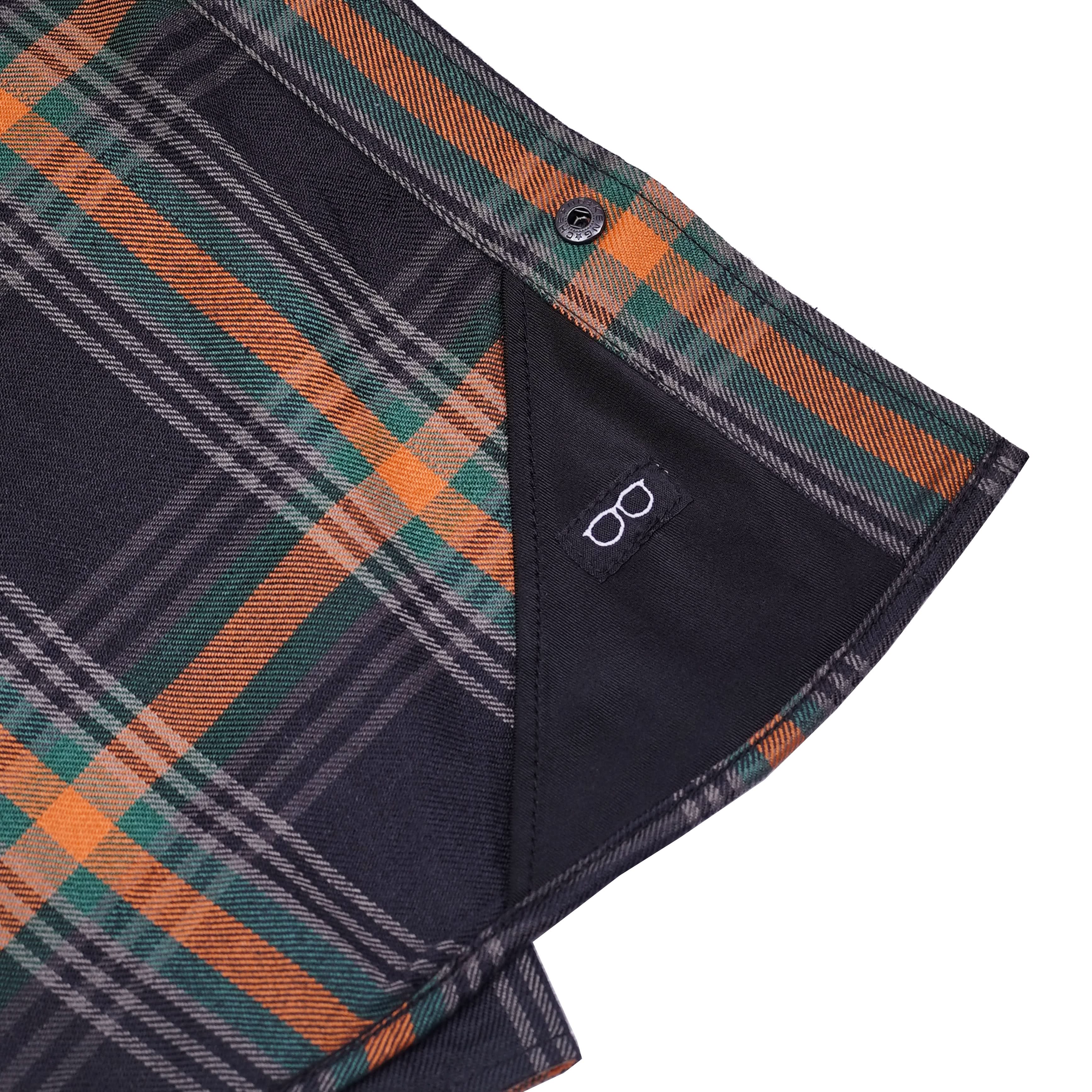 Sprucer™ Men’s Blue and Green Flannel Shirt