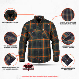 Sprucer™ Men’s Blue and Green Flannel Shirt