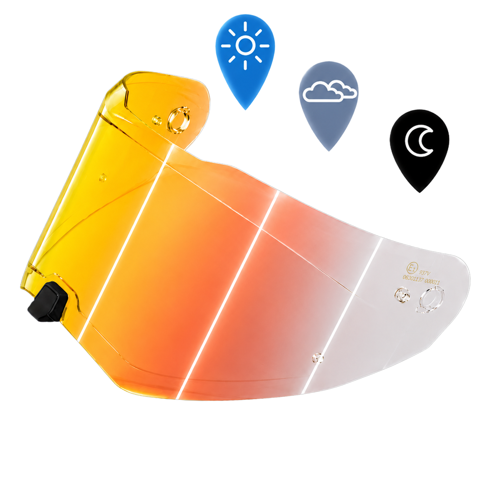 Legacy Shield Outer- Photochromic Red