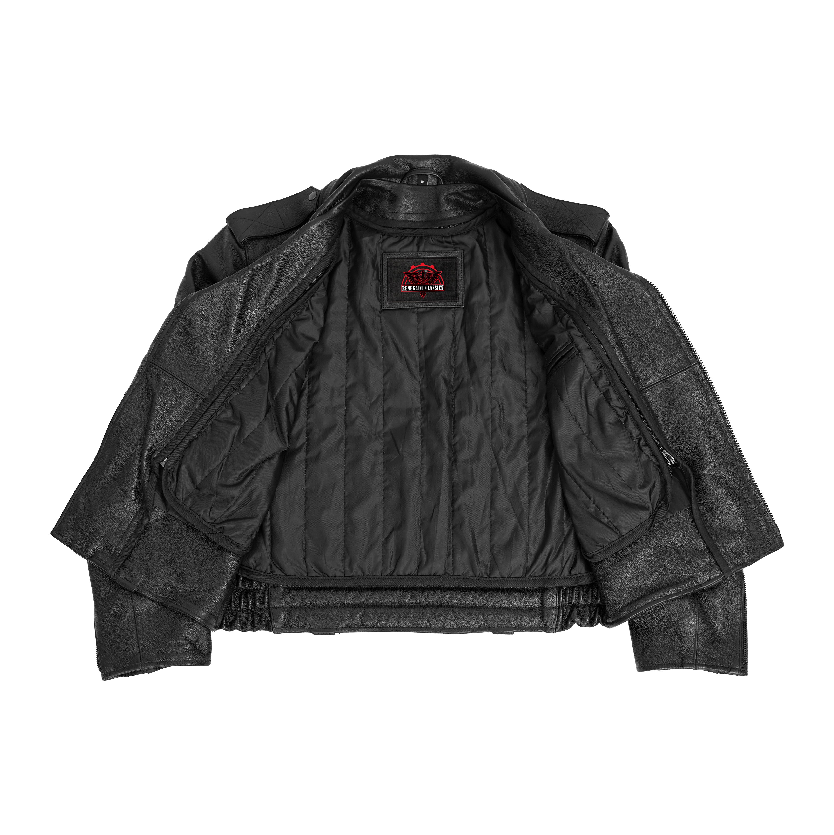 Rogue Rider™ Men’s Leather Motorcycle Jacket