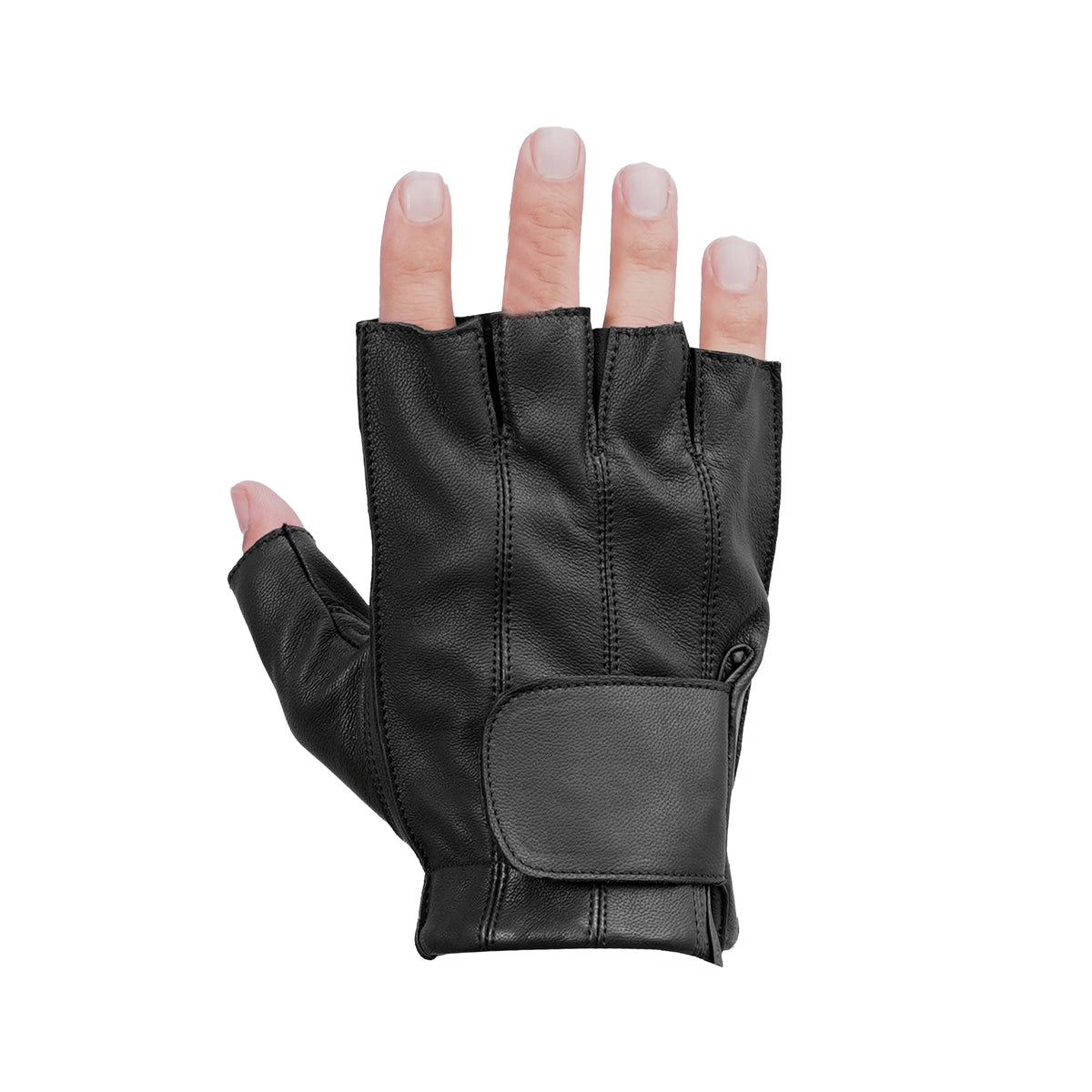LegacyKnuckles™ Men's leather Fingerless gloves