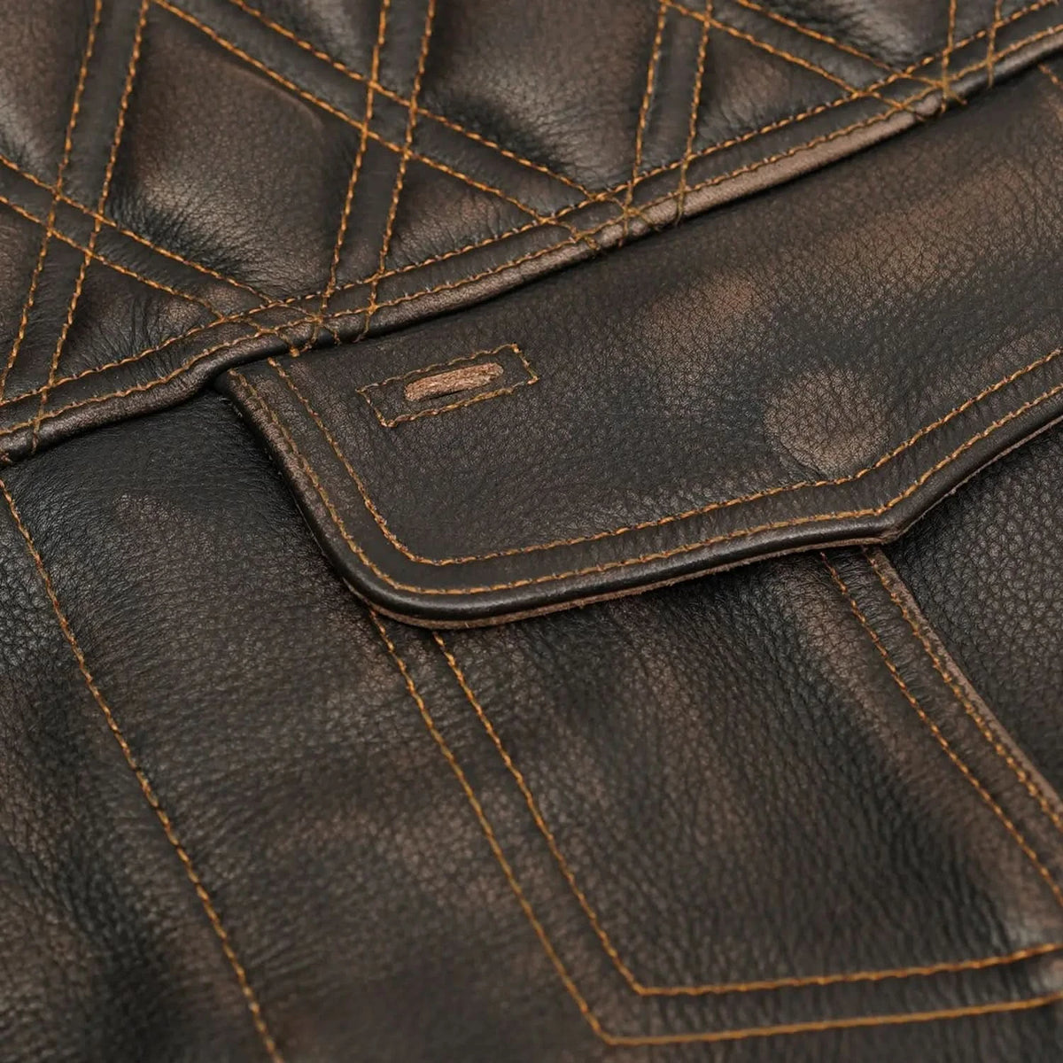 Liberty Knight™ Lowcut Mens Leather Motorcycle Vest