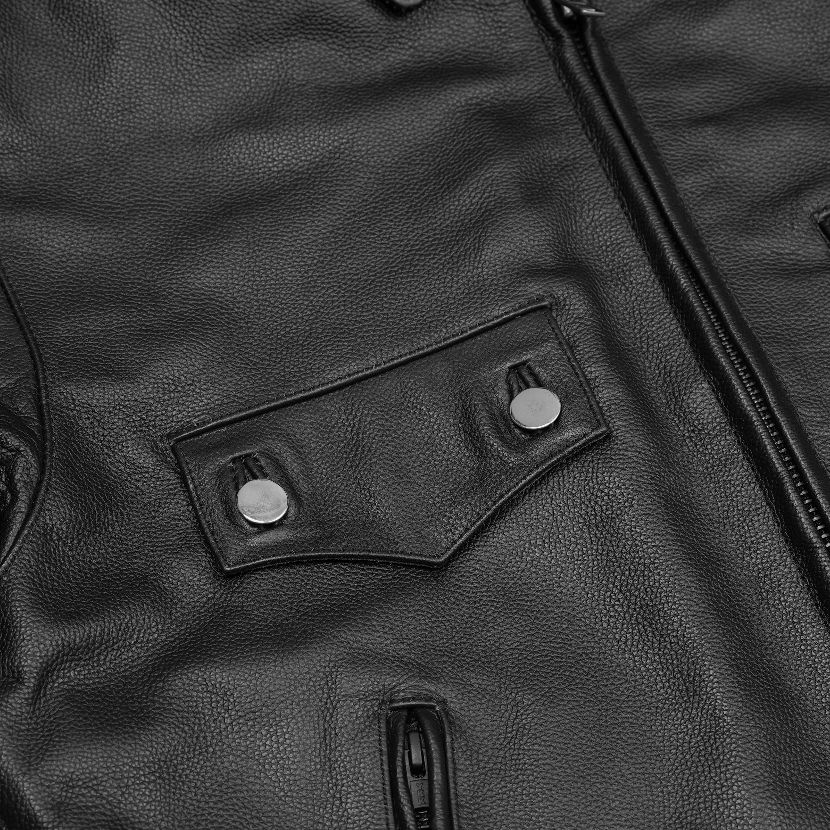 Black Raider™ Men’s Leather Motorcycle Jacket