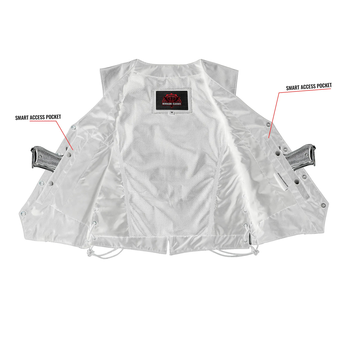 Luxuri™ Womens Leather Motorcycle Vest