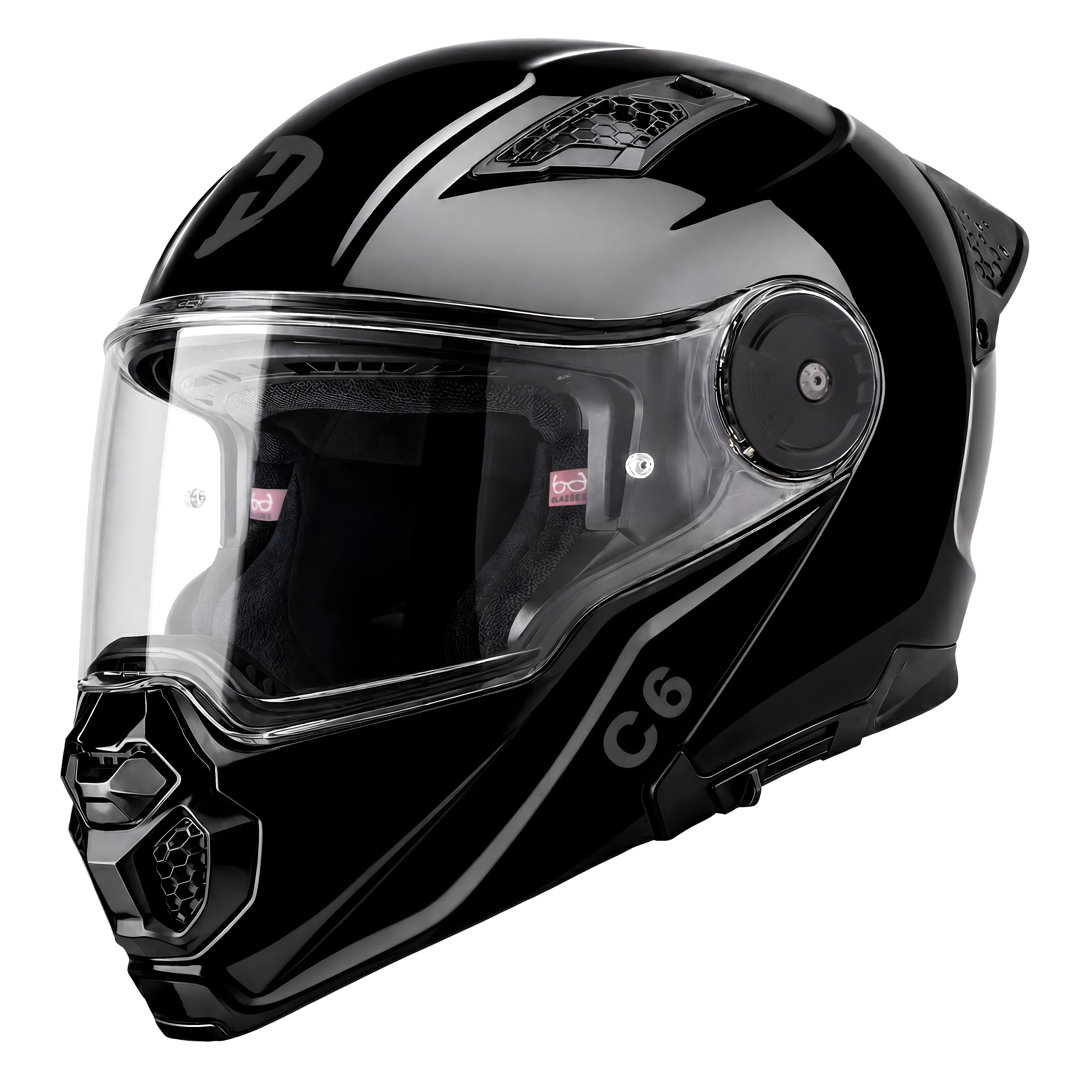 D.O.T. & ECE Daytona C6- Hi-Gloss Black