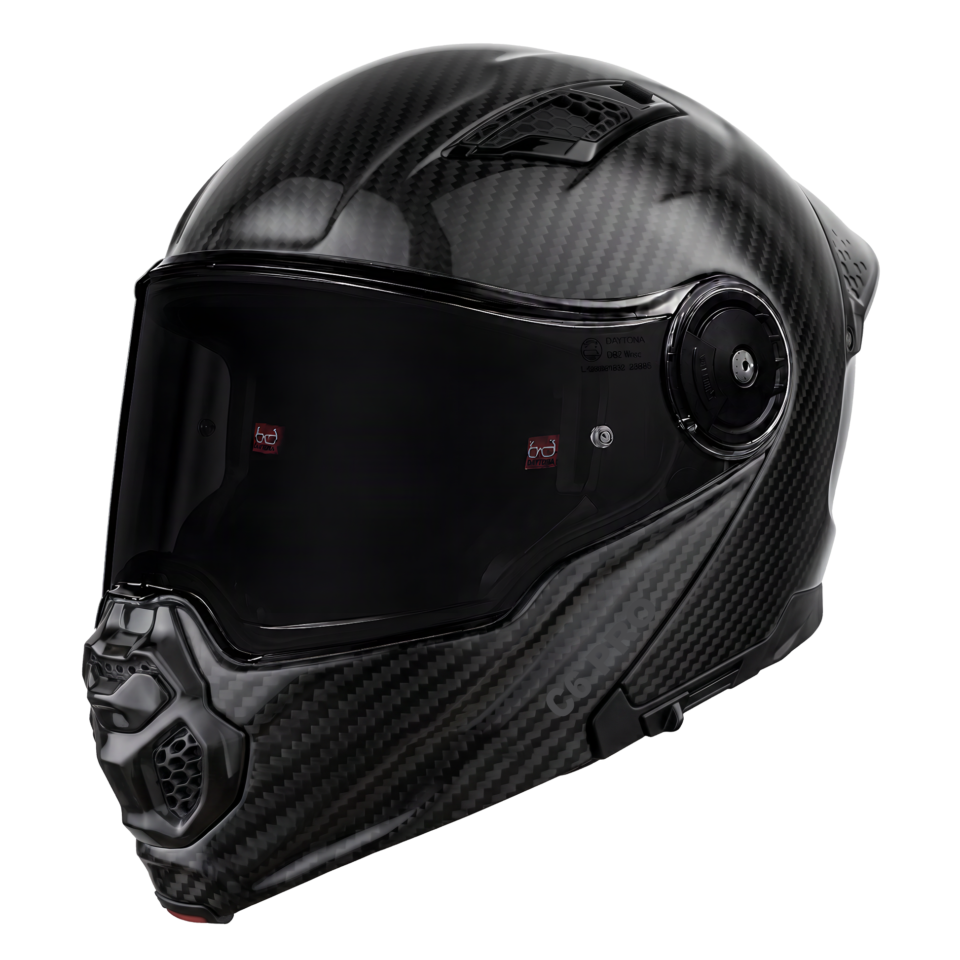 D.O.T. & ECE Daytona C6 PRO- Grey Carbon Fiber 2XL