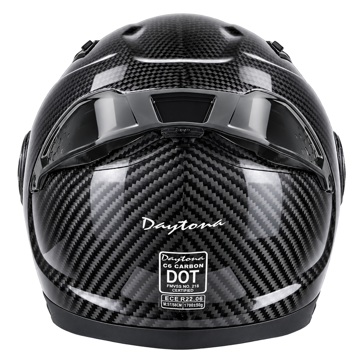 D.O.T. & ECE Daytona C6 PRO- Grey Carbon Fiber
