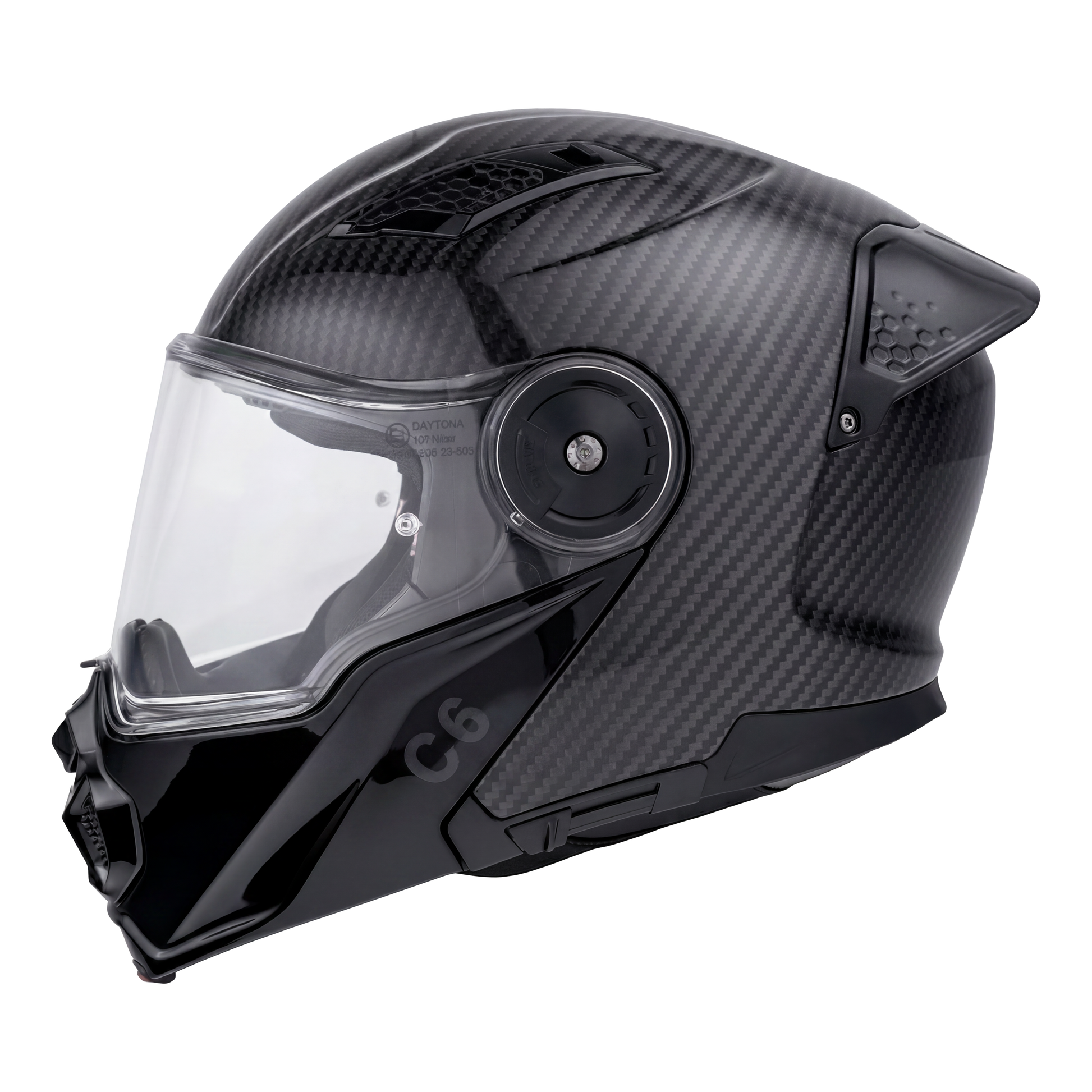 daytona carbon fiber german motorcycle helmet dot certified D.O.T. Daytona C6- Grey Carbon Fiber S