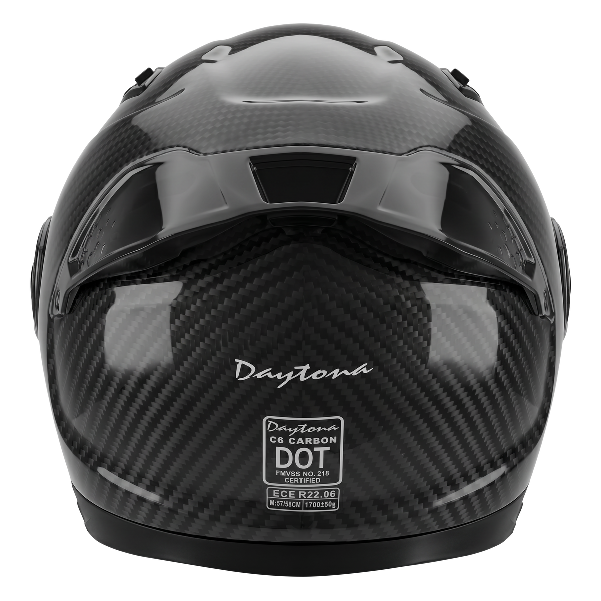 D.O.T. & ECE Daytona C6 PRO- Grey Carbon Fiber 2XL