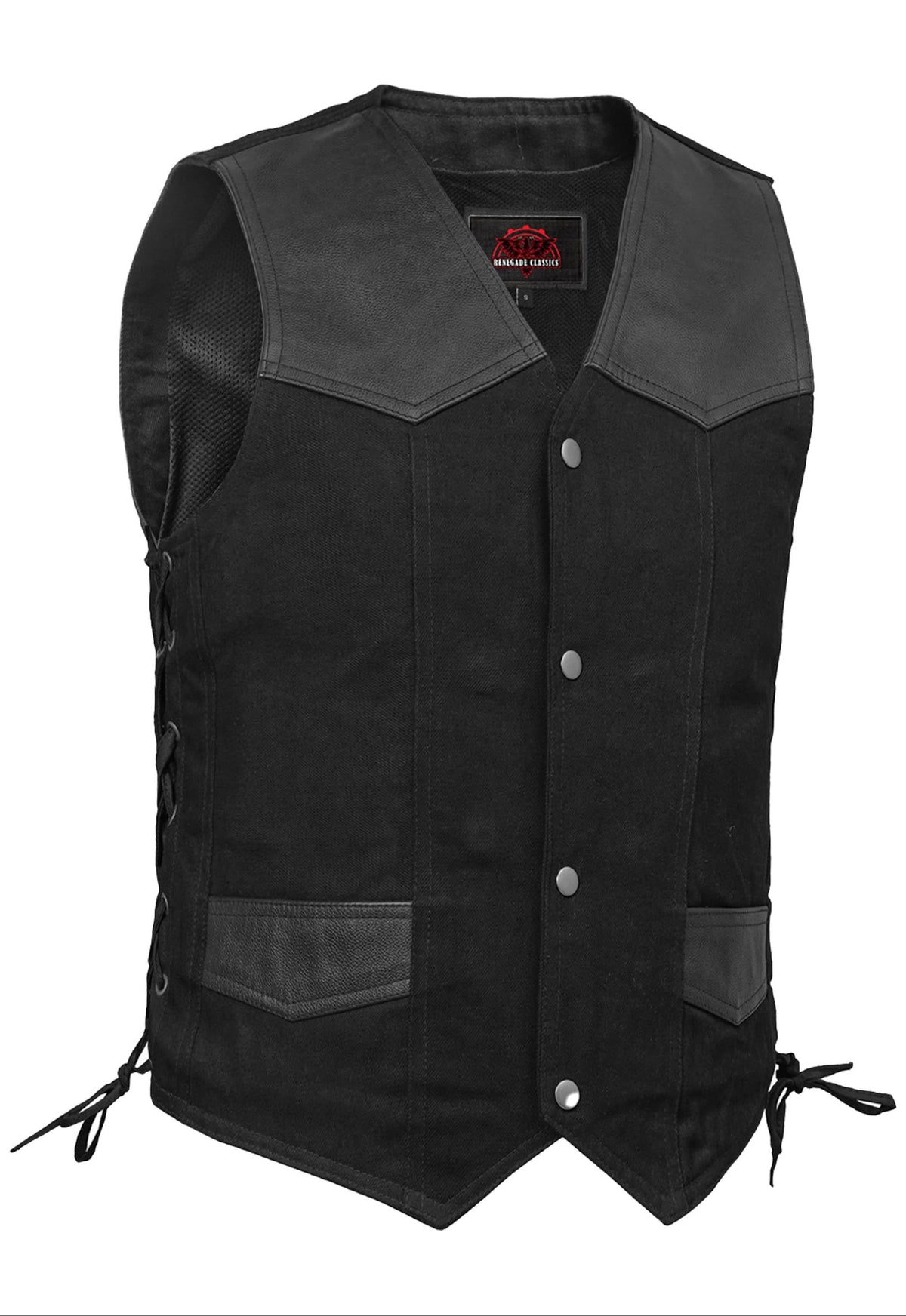 Maison Men’s Motorcycle Denim Vest