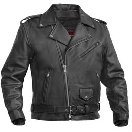 Marshal Men’s Leather Motorcycle Jacket