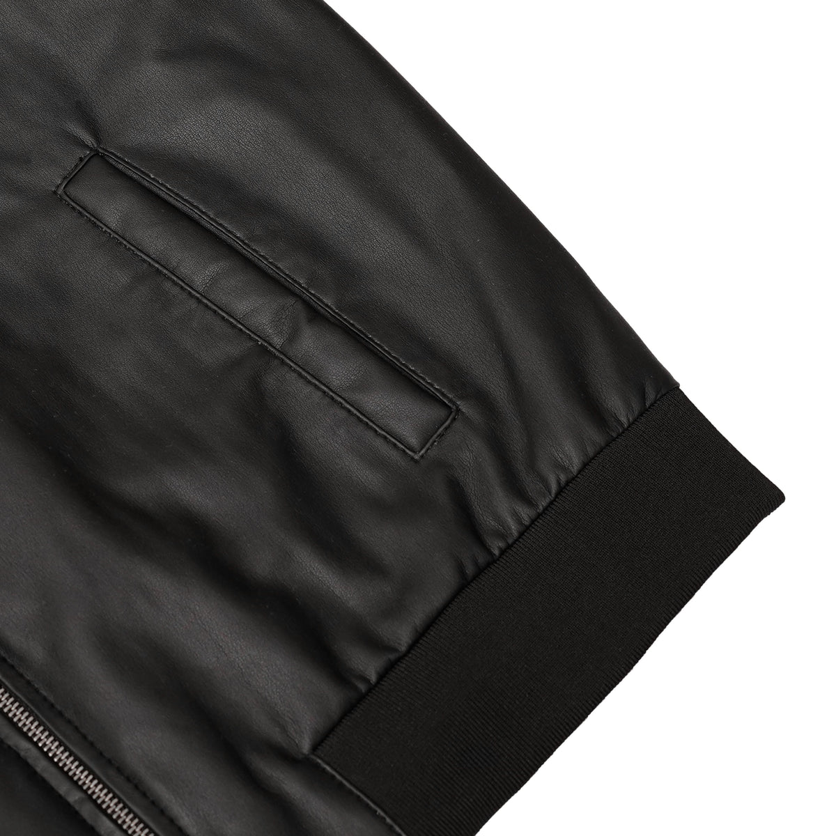 Midnight Forge™ Men’s Faux Leather Motorcycle Jacket