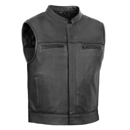 Gravel Ghost™ Lowcut Men’s Leather Motorcycle Vest