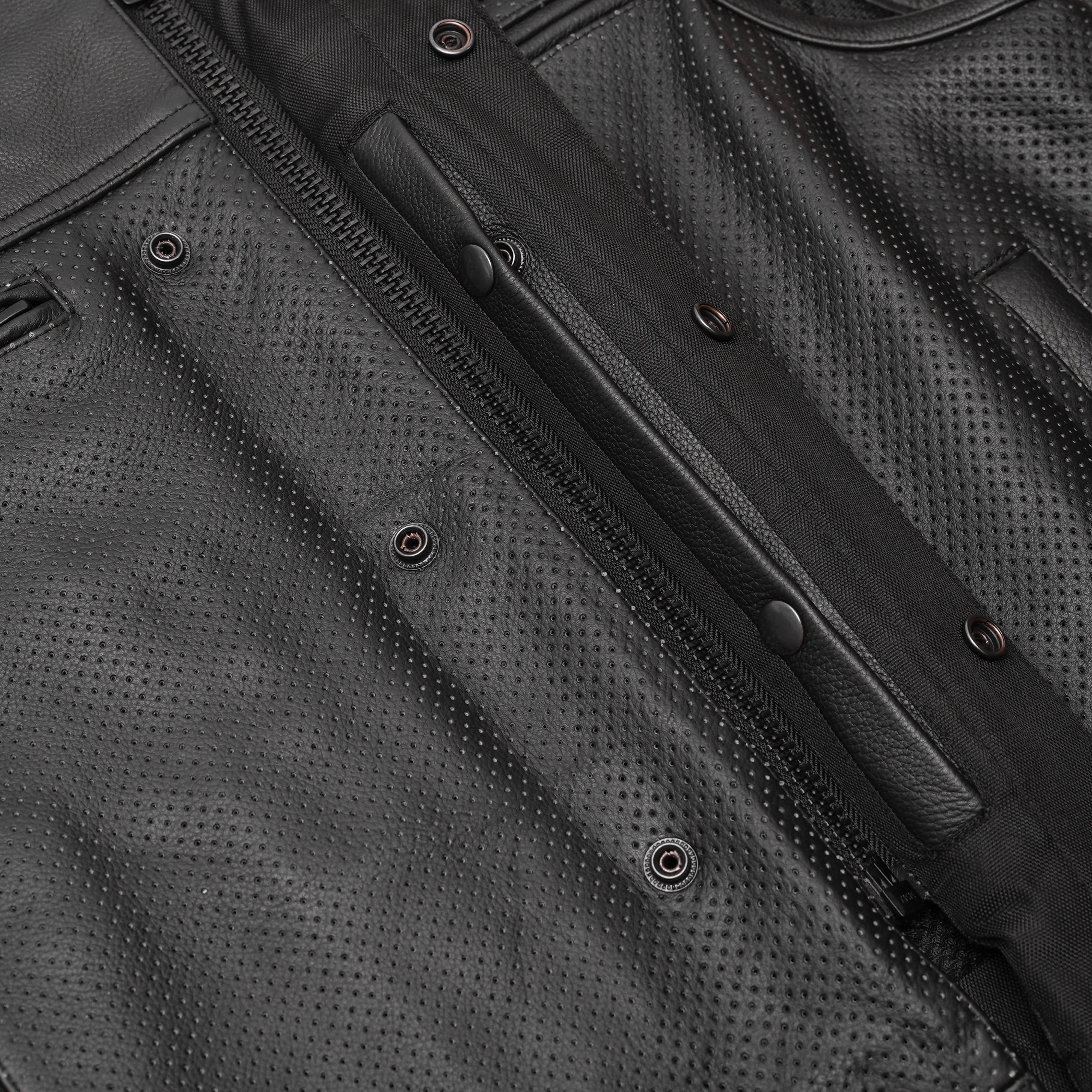 Gravel Ghost™ Lowcut Men’s Leather Motorcycle Vest