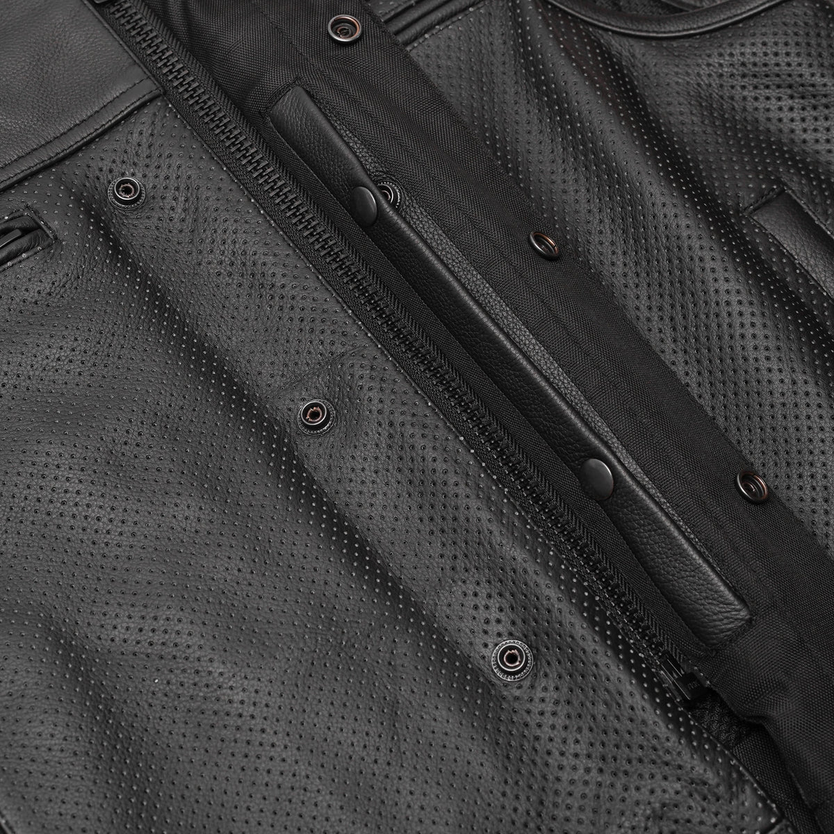 Gravel Ghost Lowcut Mens Leather Motorcycle Vest