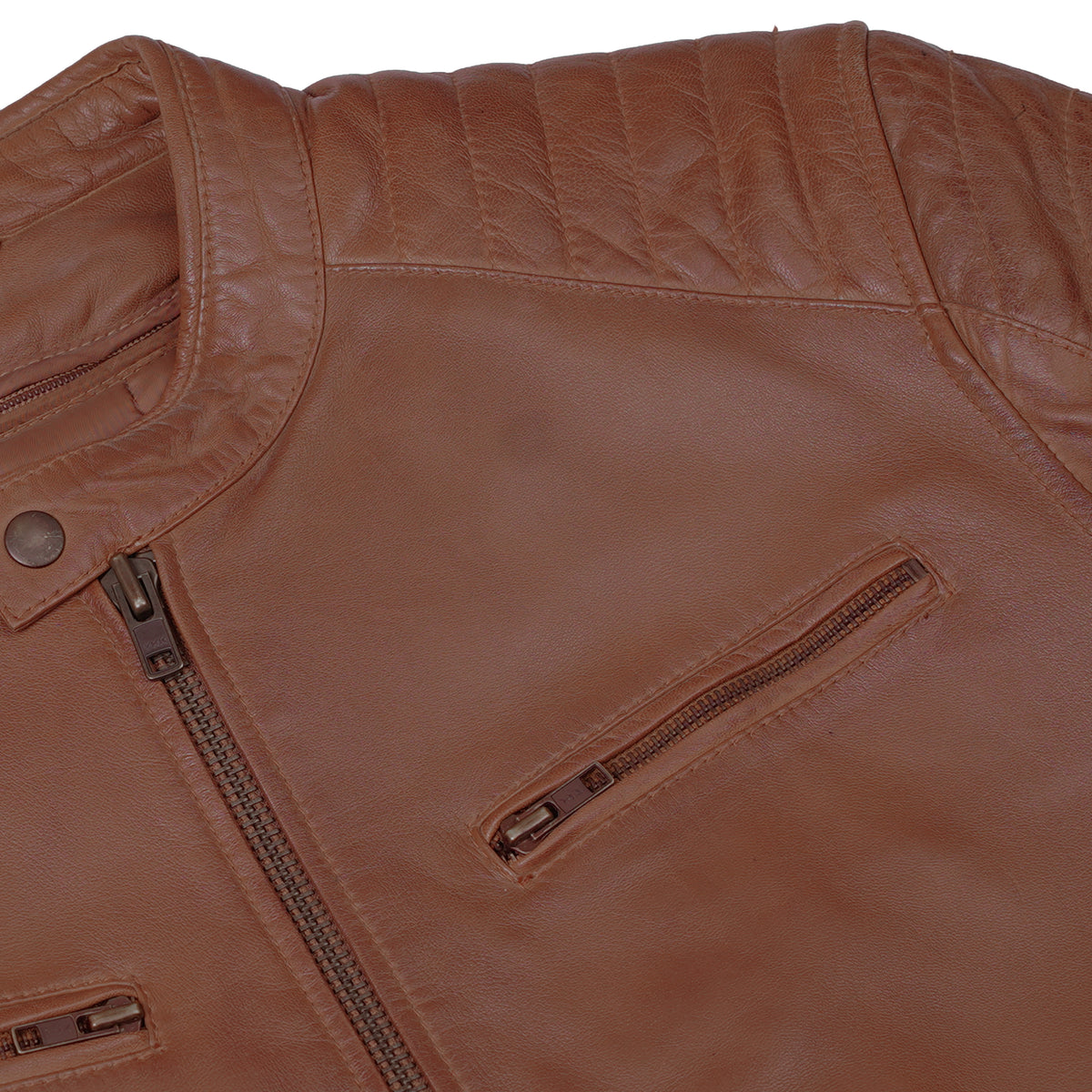 Mimosa™ Men's Leather Motorcycle Jacket