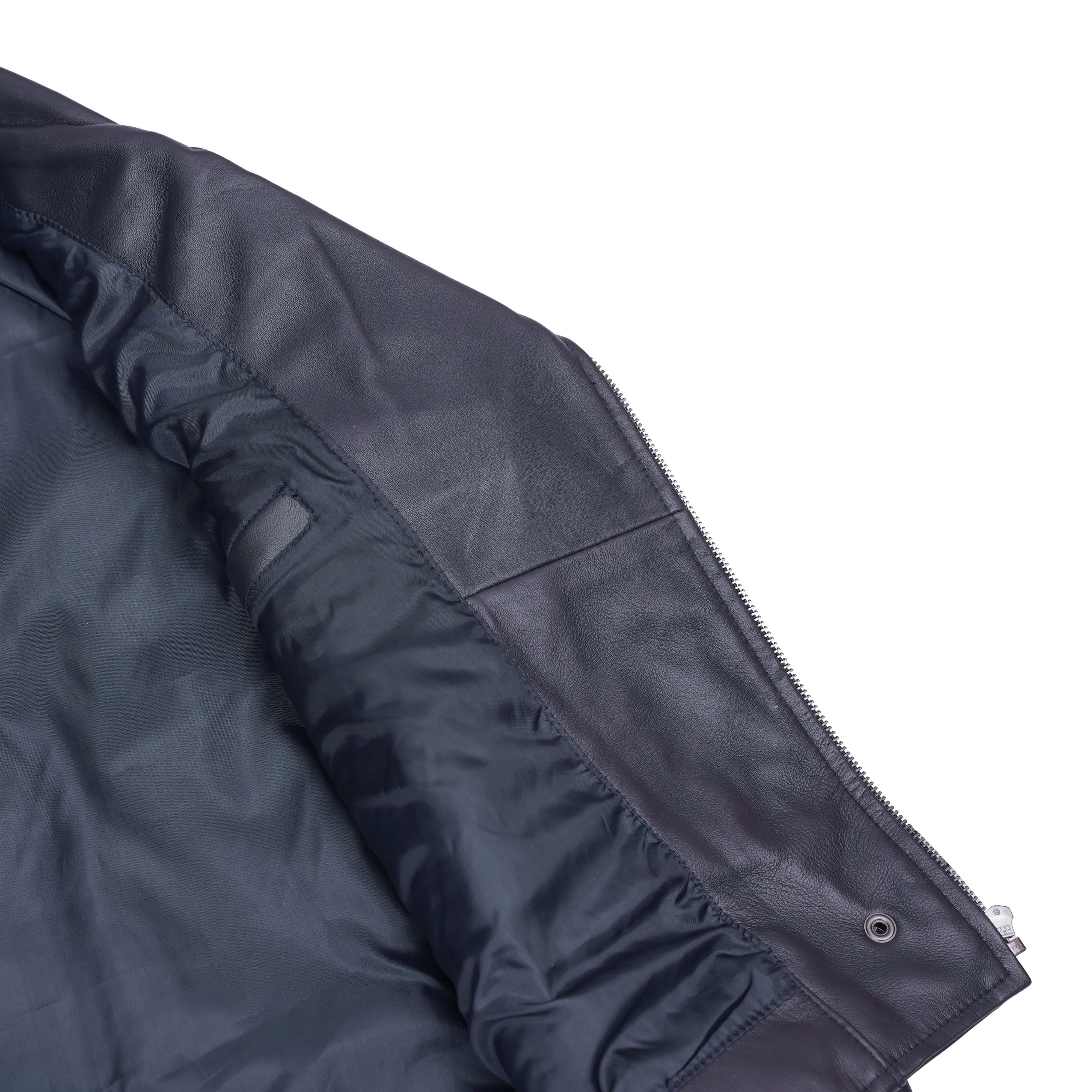 Moonlight™ Women's Navy Blue Fashion Leather Jacket