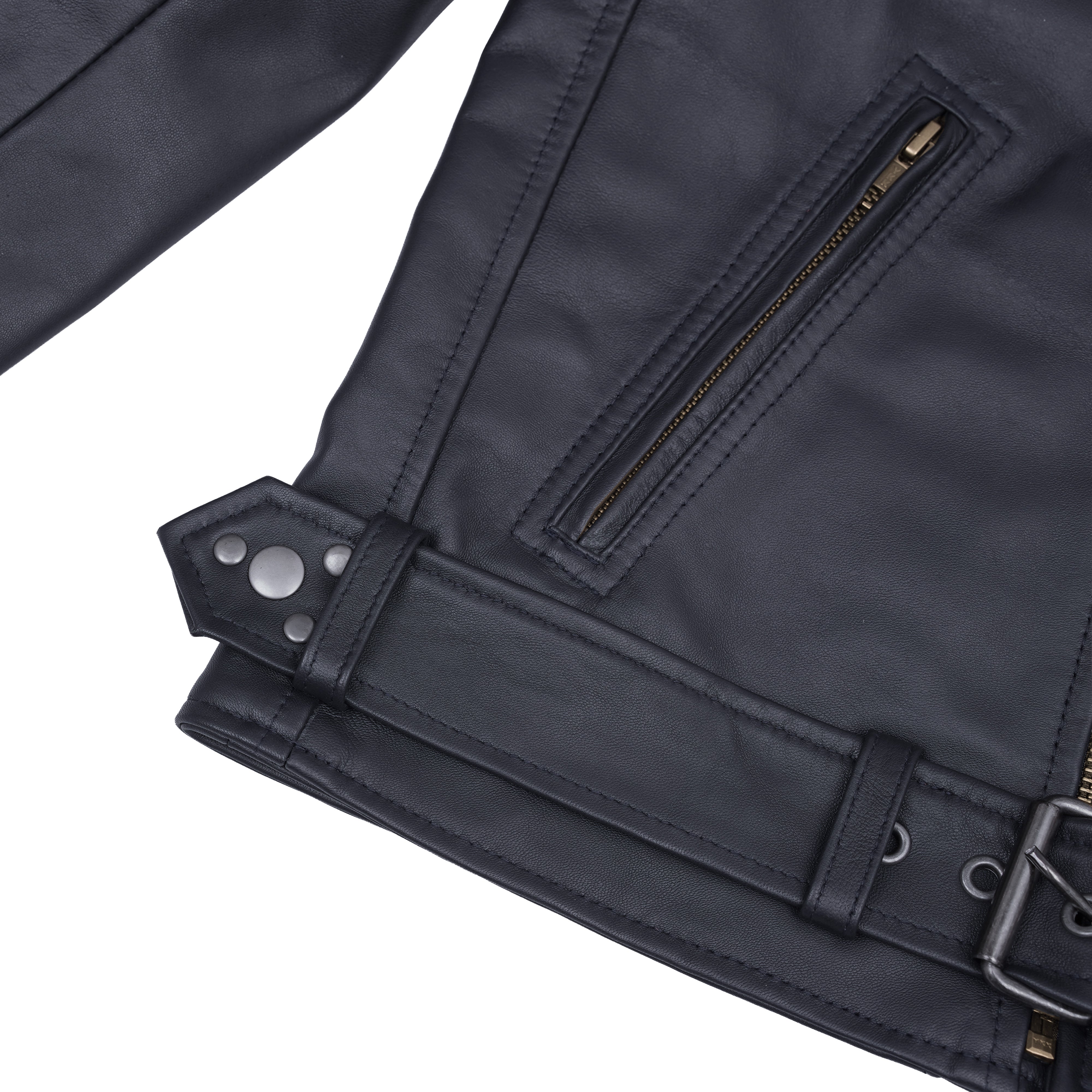 Moonlight™ Women's Navy Blue Fashion Leather Jacket