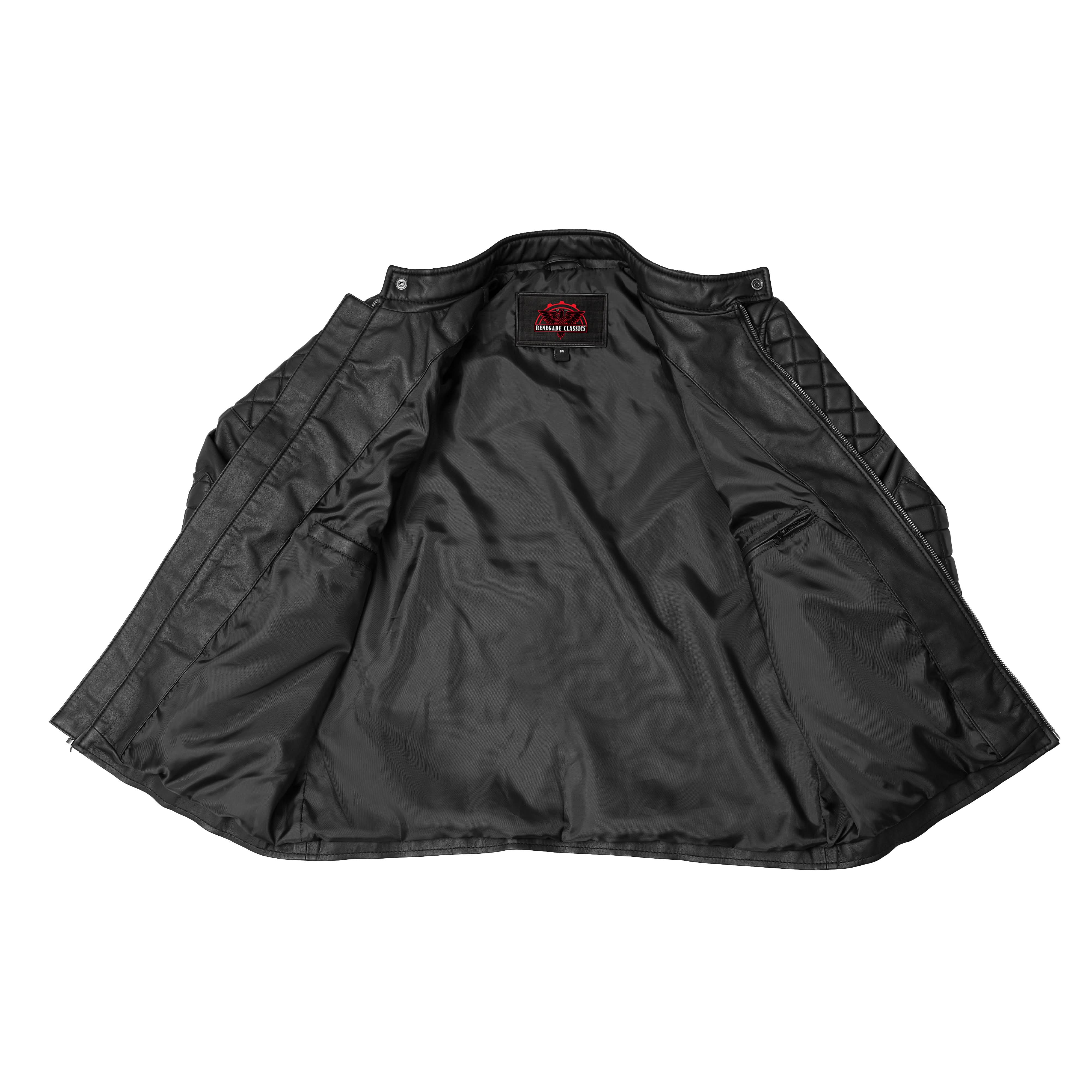 Venture Guard™ Men’s Faux Leather Motorcycle Jacket