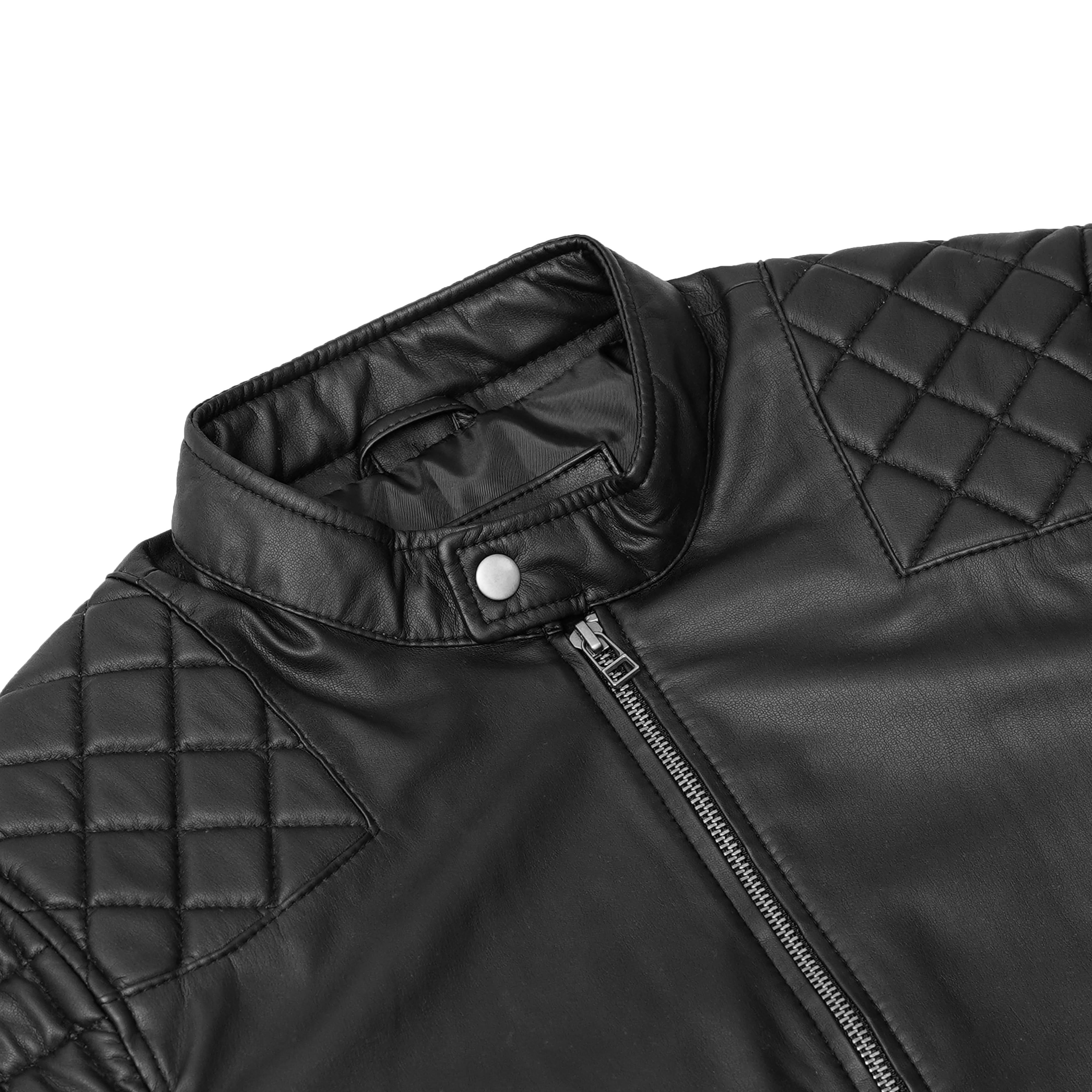 Venture Guard™ Men’s Faux Leather Motorcycle Jacket