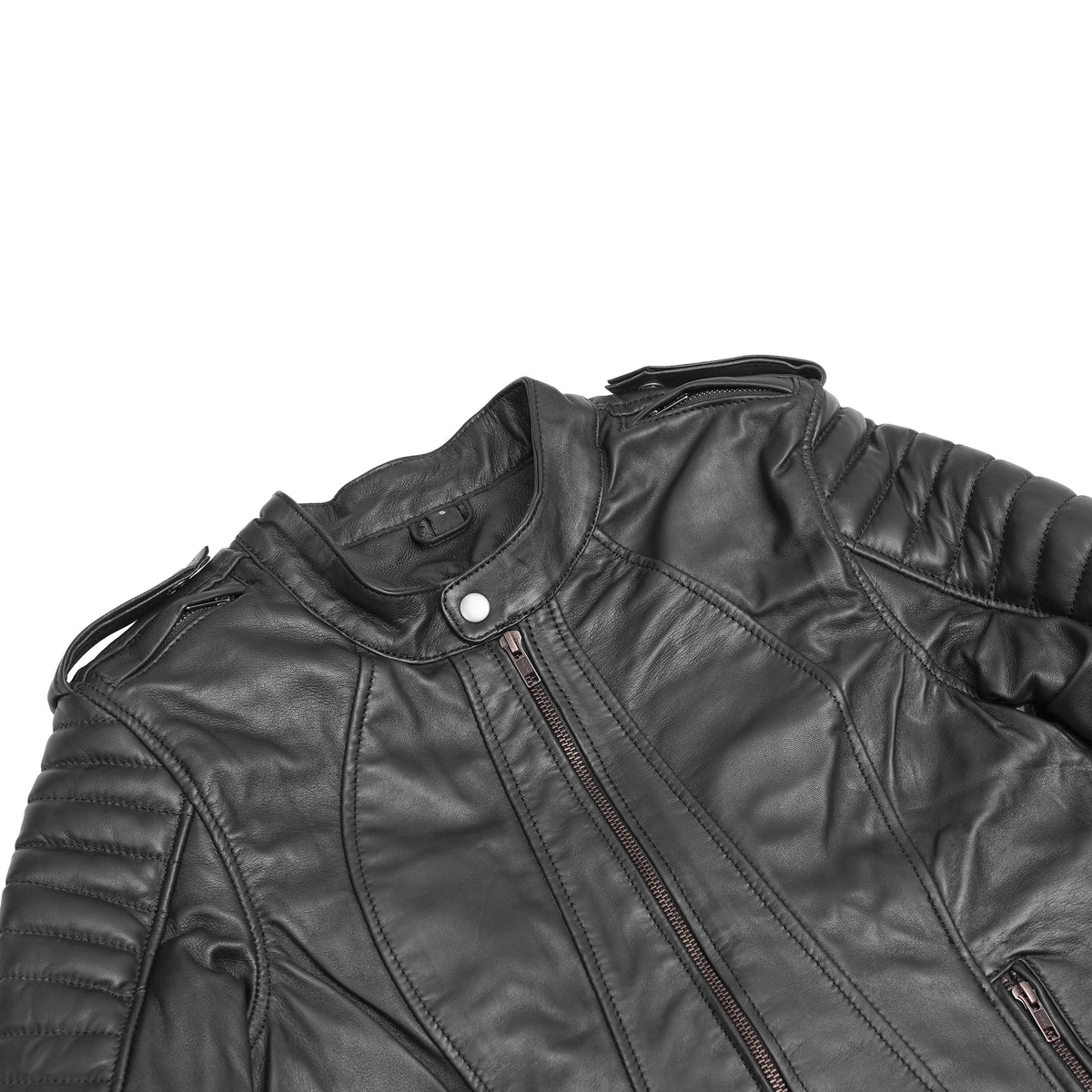 MotoDiva™ Women's Leather Motorcycle Jacket