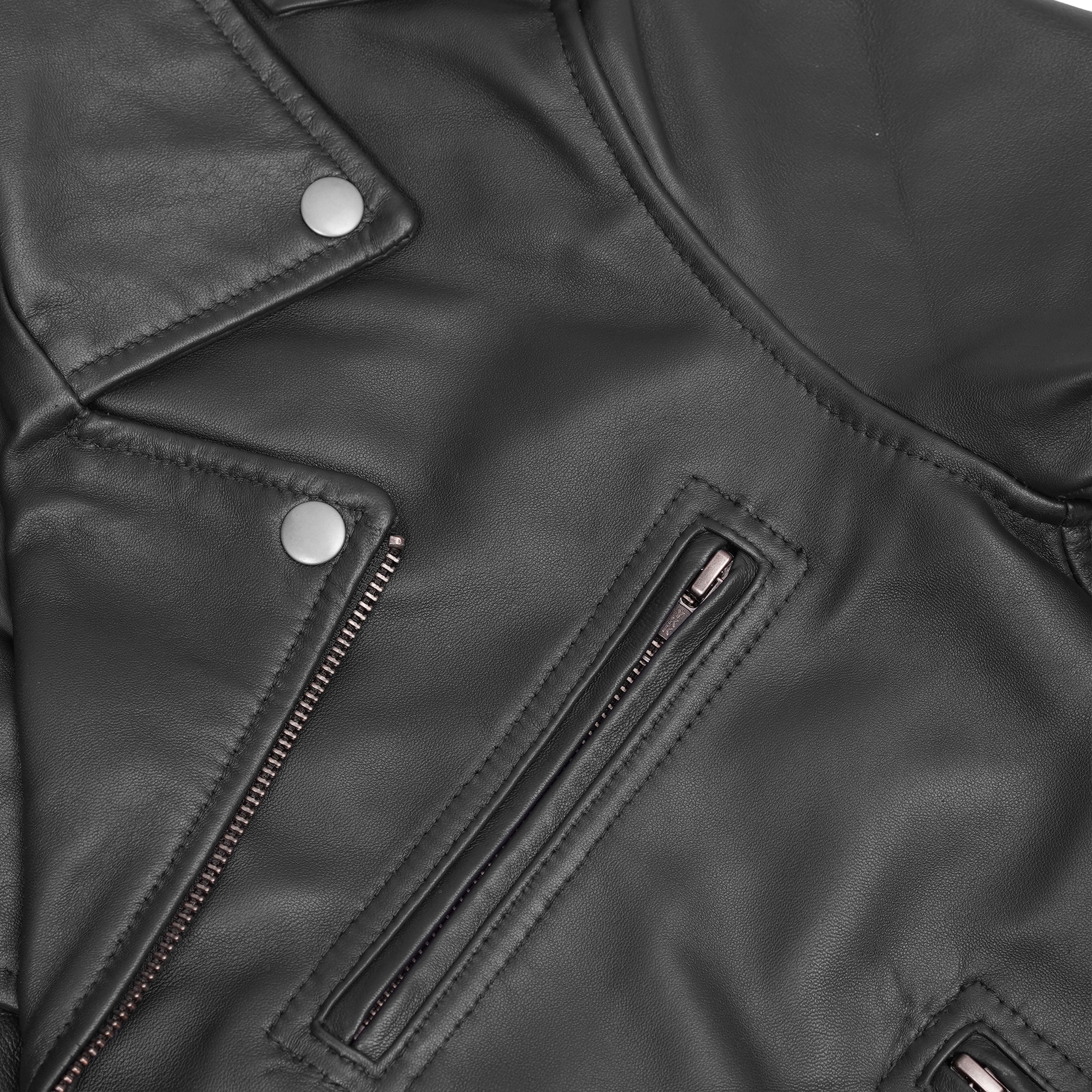 Night Shine™ Women's Black Fashion Leather Jacket