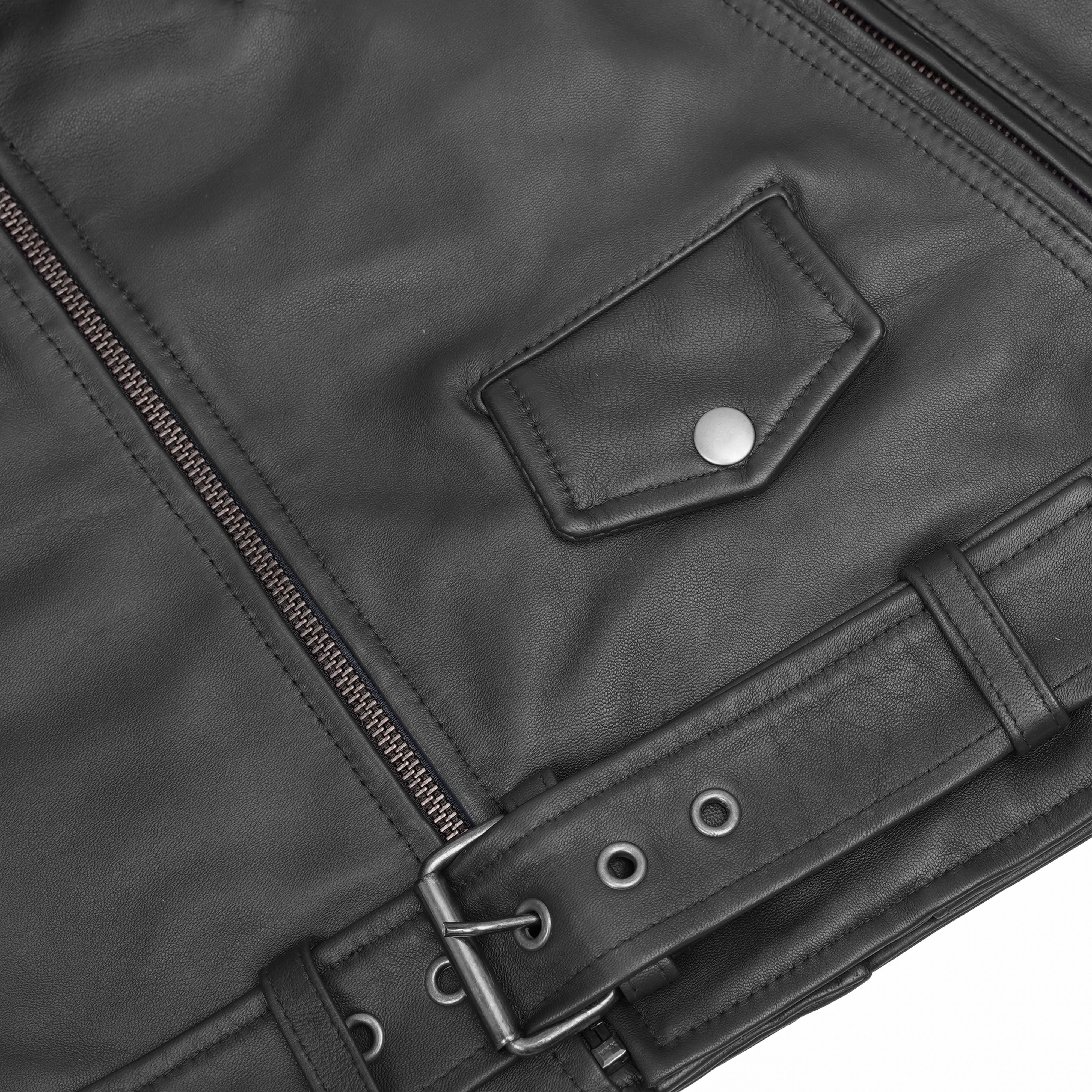 Night Shine™ Women's Black Fashion Leather Jacket